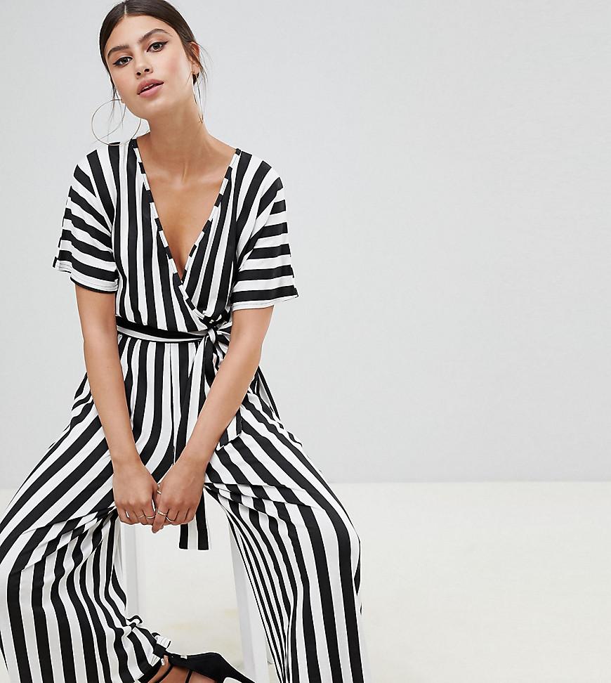 boohoo black and white jumpsuit