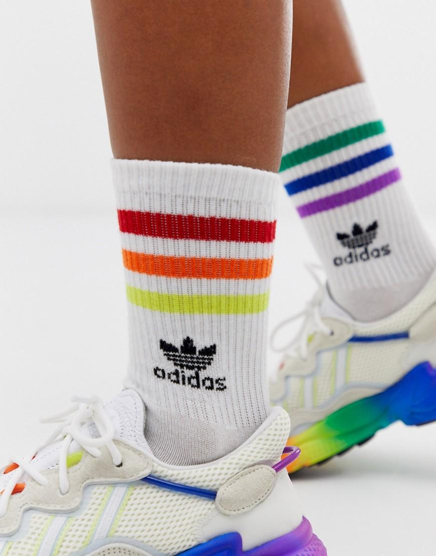 compacto Laboratorio Será adidas Originals Pride Rainbow Socks | Lyst
