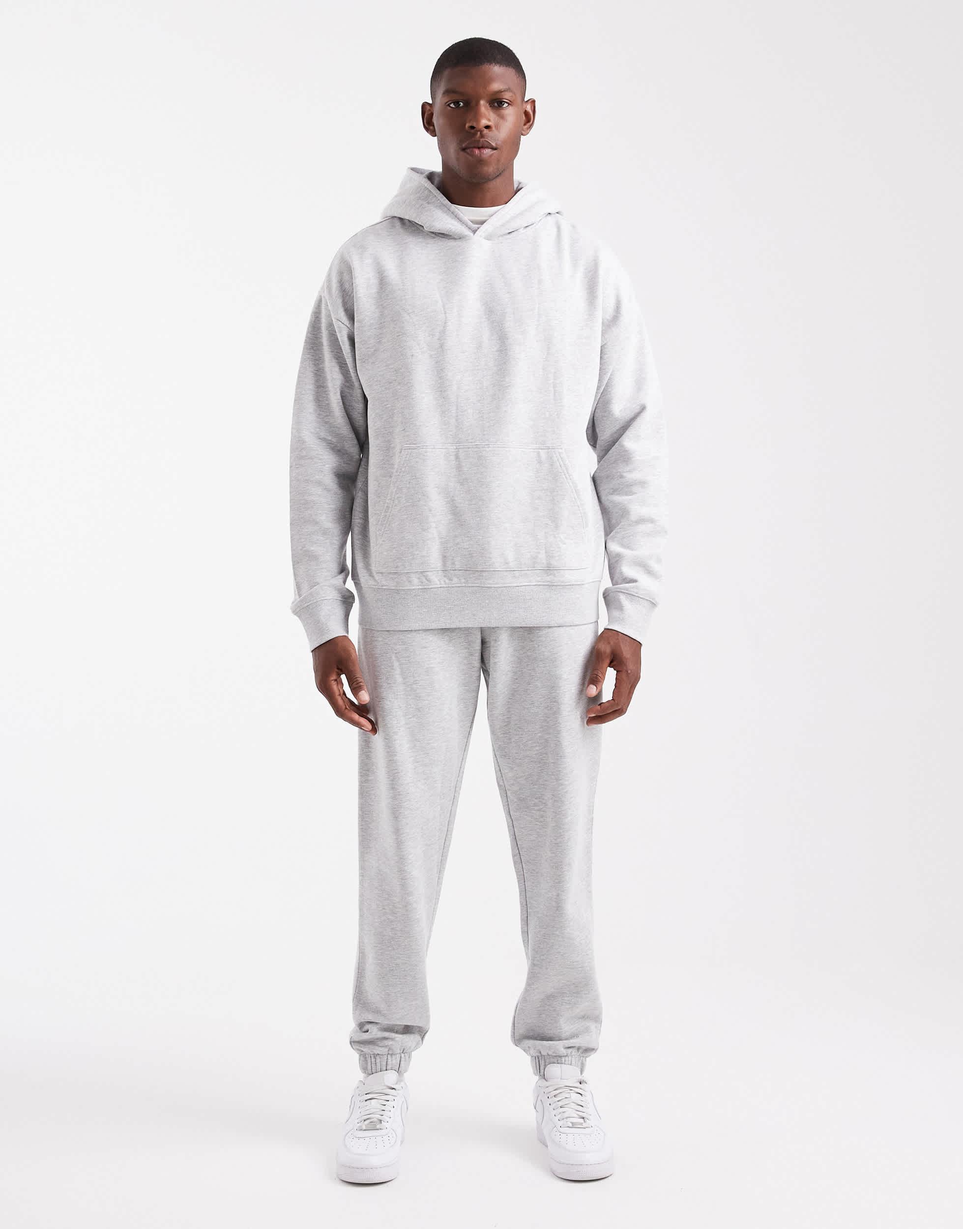 New Look - Sweat à capuche à fermeture éclair - Gris foncé