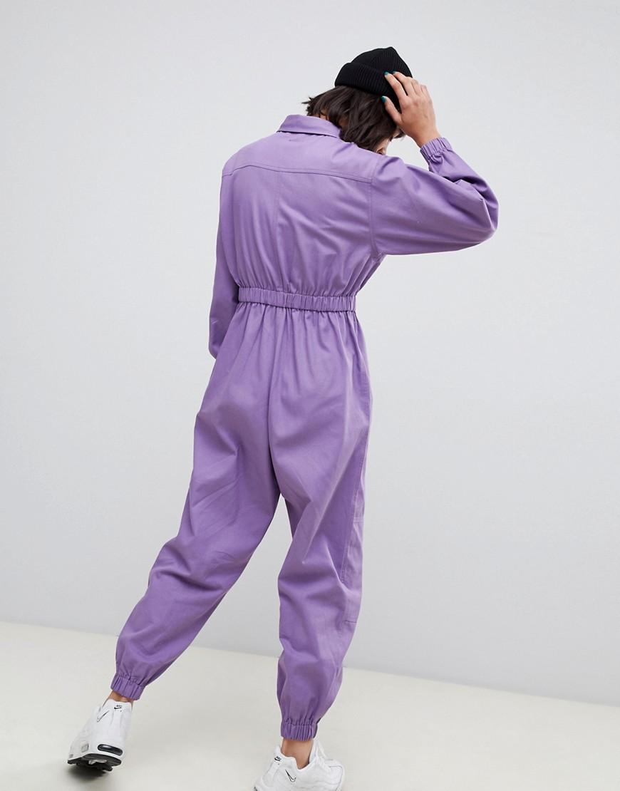lavender boiler suit