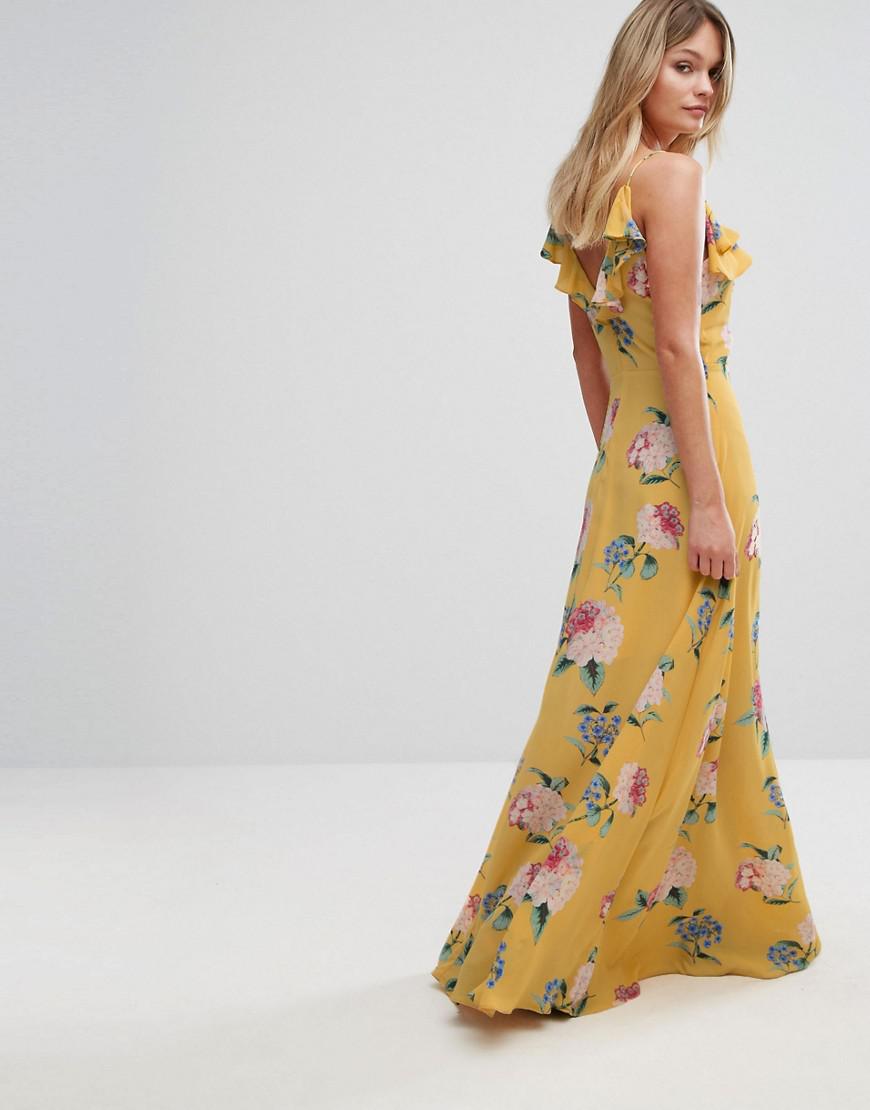 new look ruffle maxi dress