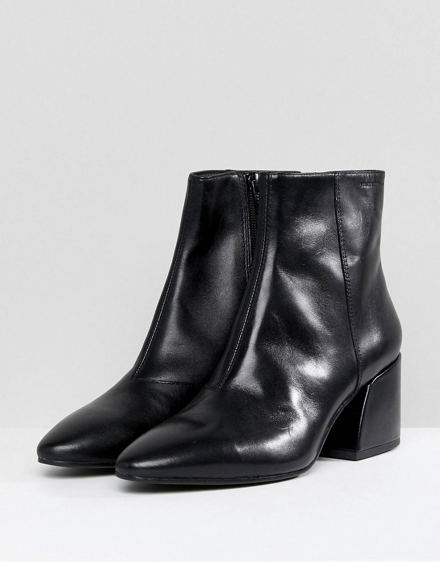 Vagabond Shoemakers Olivia Black Leather Ankle Boot | Lyst