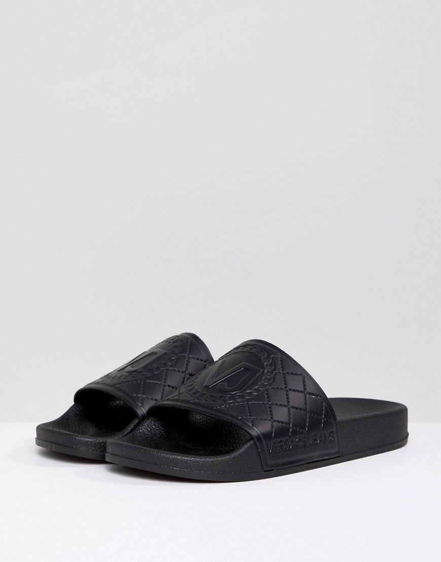 versace jeans sliders womens
