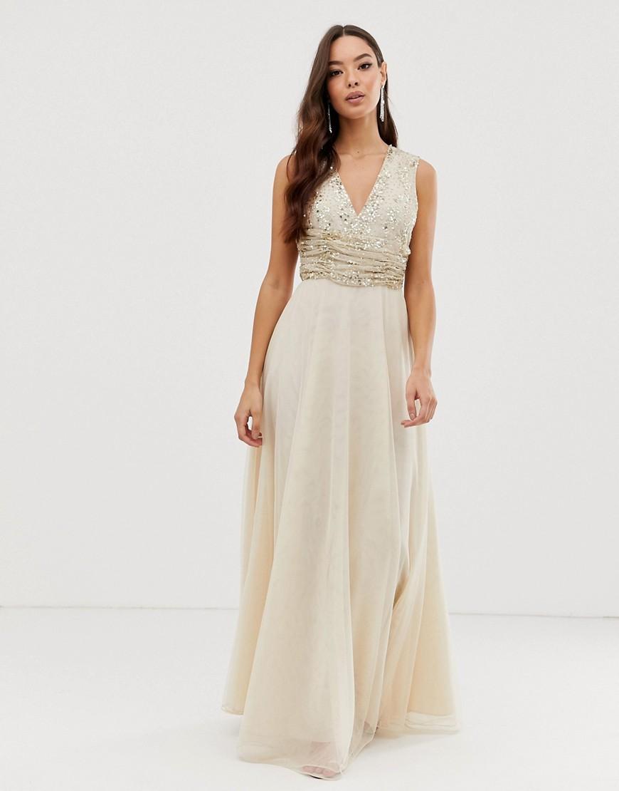 pearl maxi dress