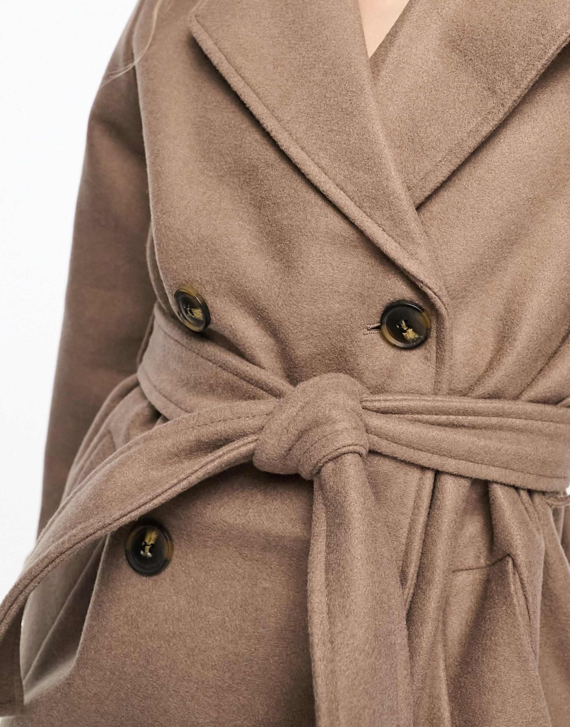 Vero Moda Double Breasted Formal Trench Coat in Natural Lyst Canada