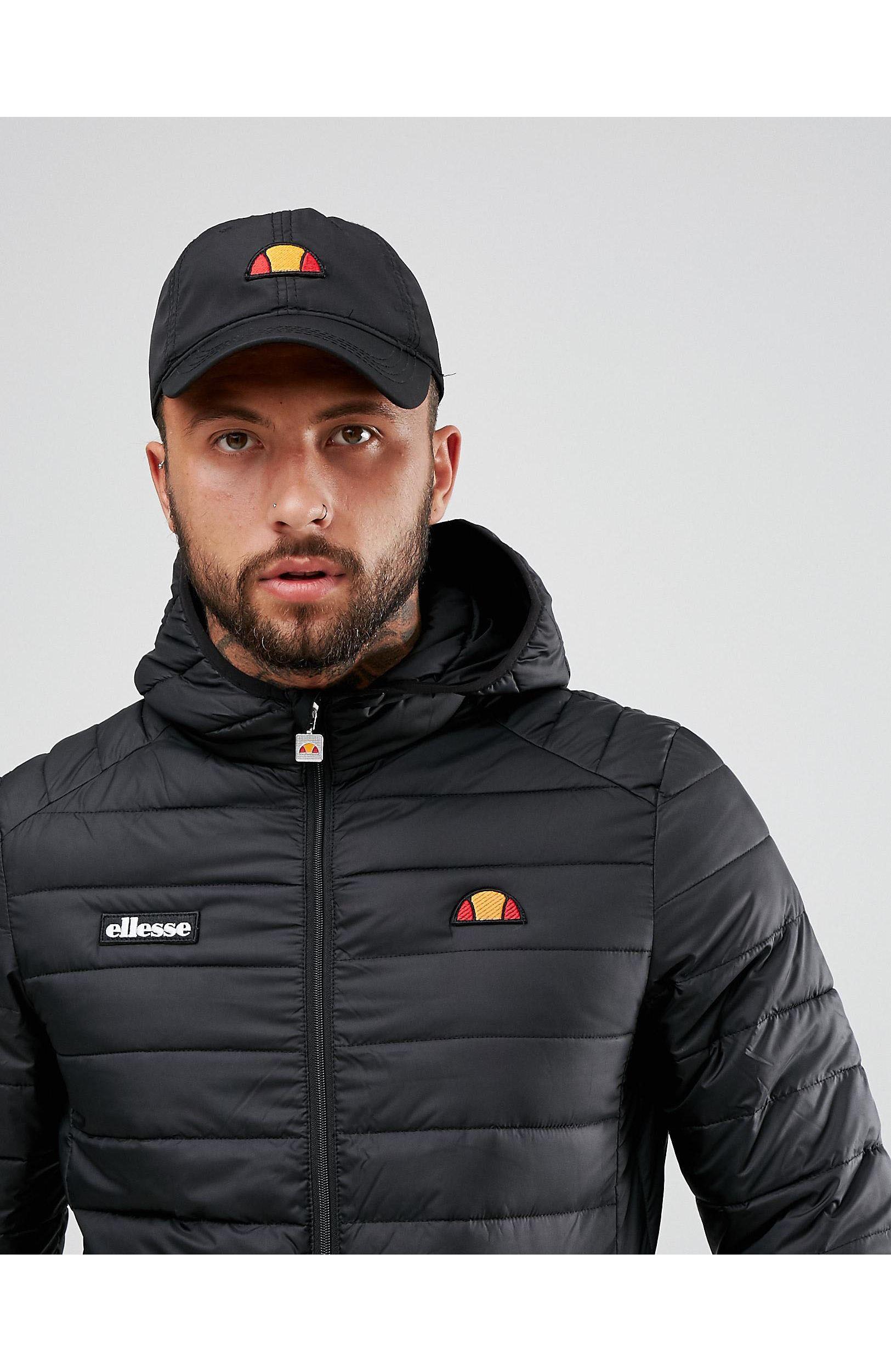 Ellesse Synthetic Lombardy Padded Jacket in Black for Men | Lyst