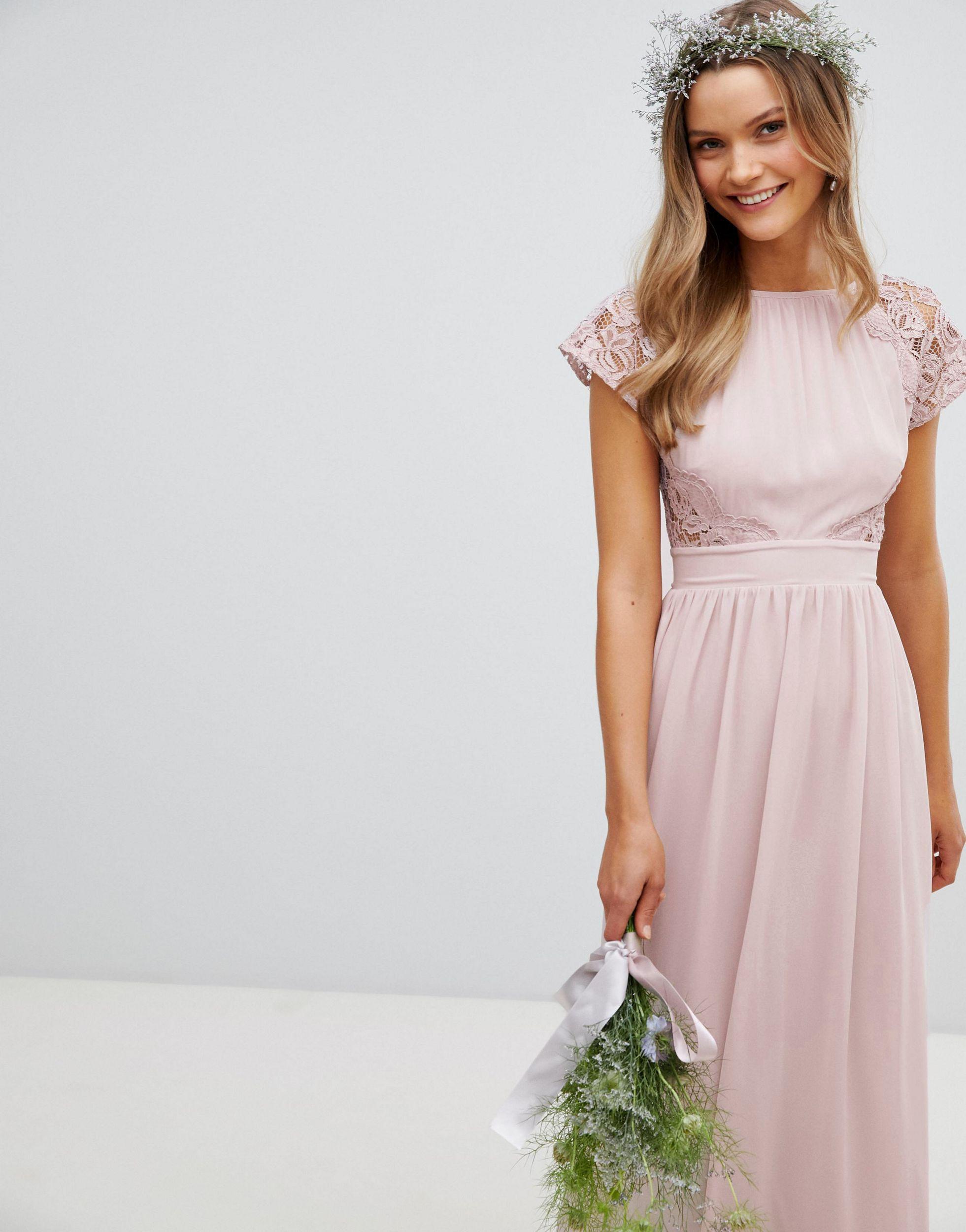 TFNC London Maxi Bridesmaid Dress With 