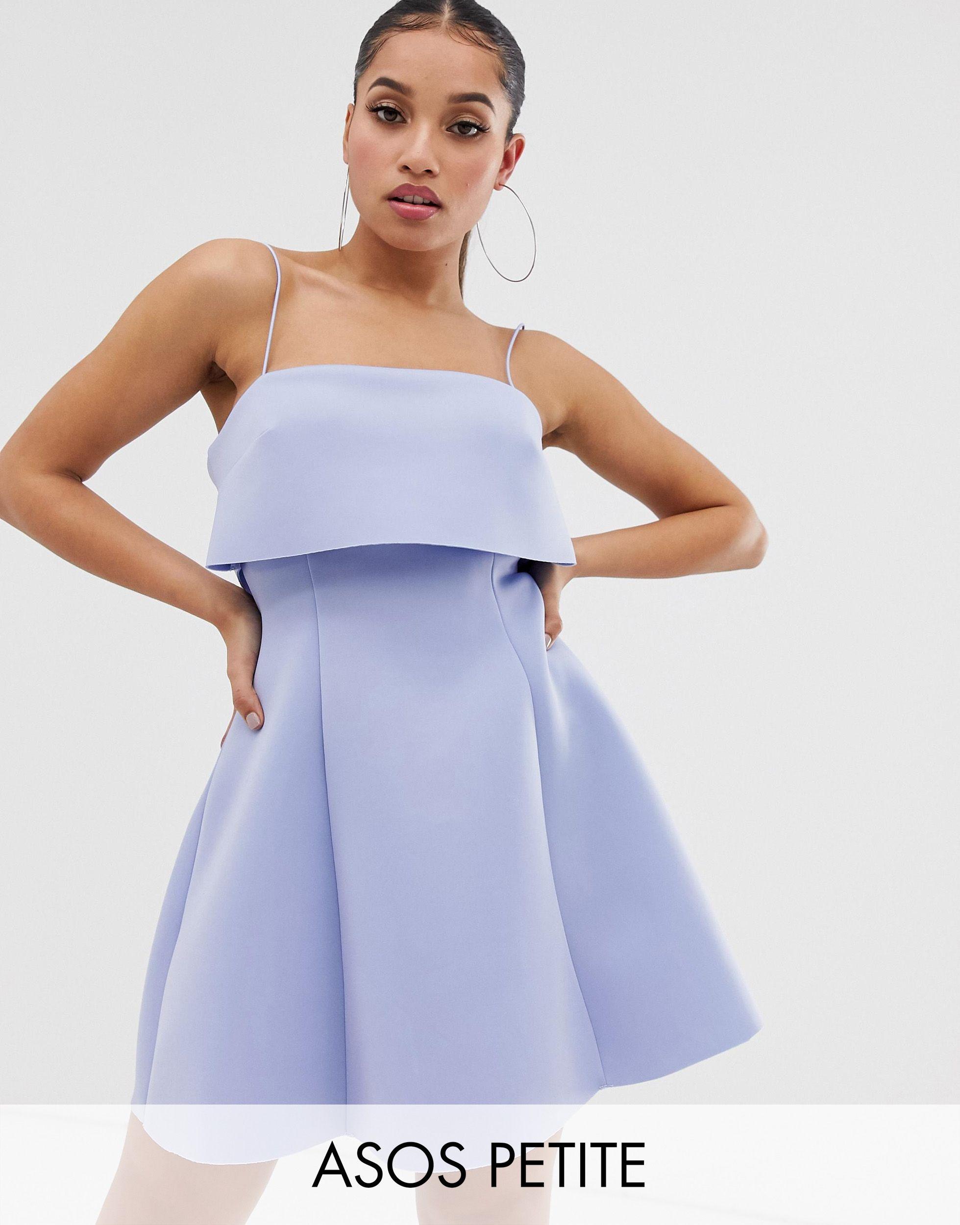 asos blue mini dress