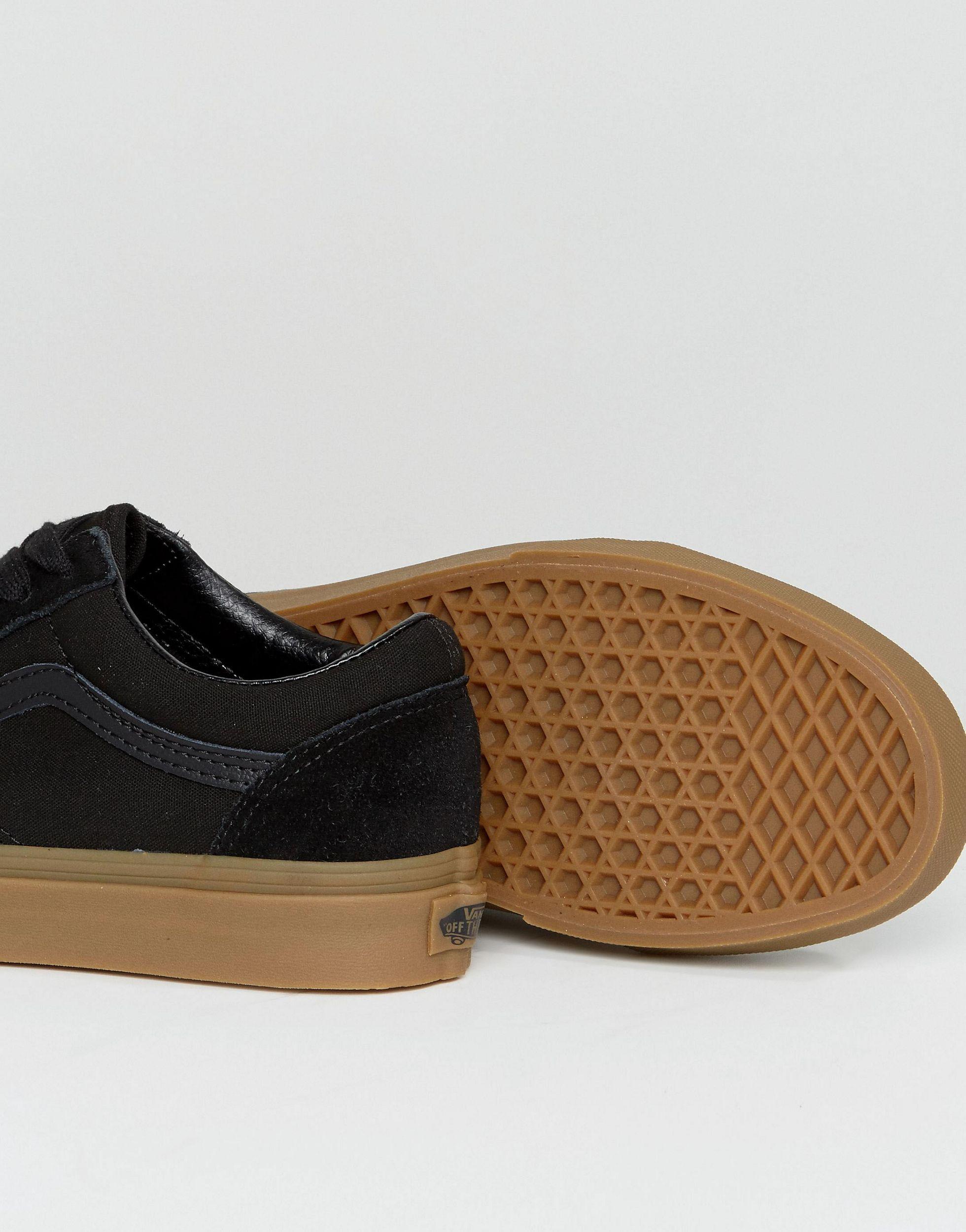 Vans Old Skool Sneakers With Gum Sole In Black Va38g1poa for Men | Lyst