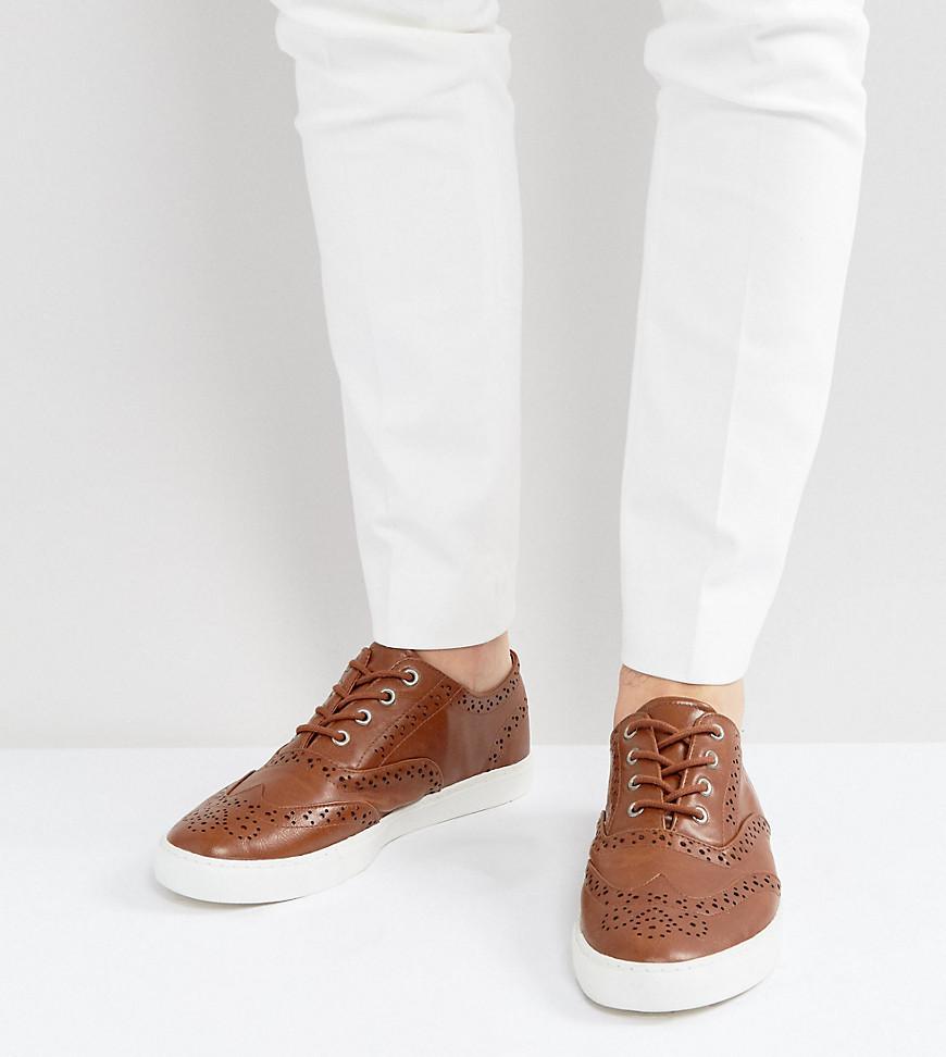 brown wide fit shoes