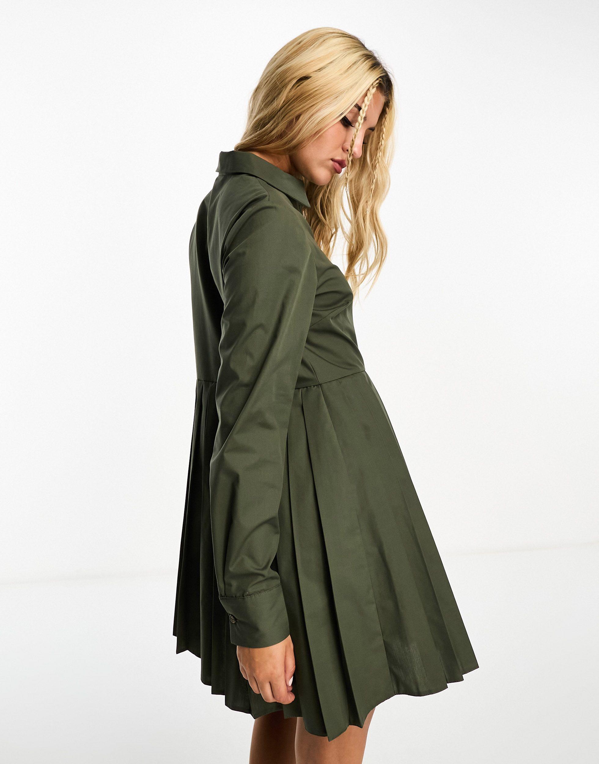 Miss selfridge top green dress