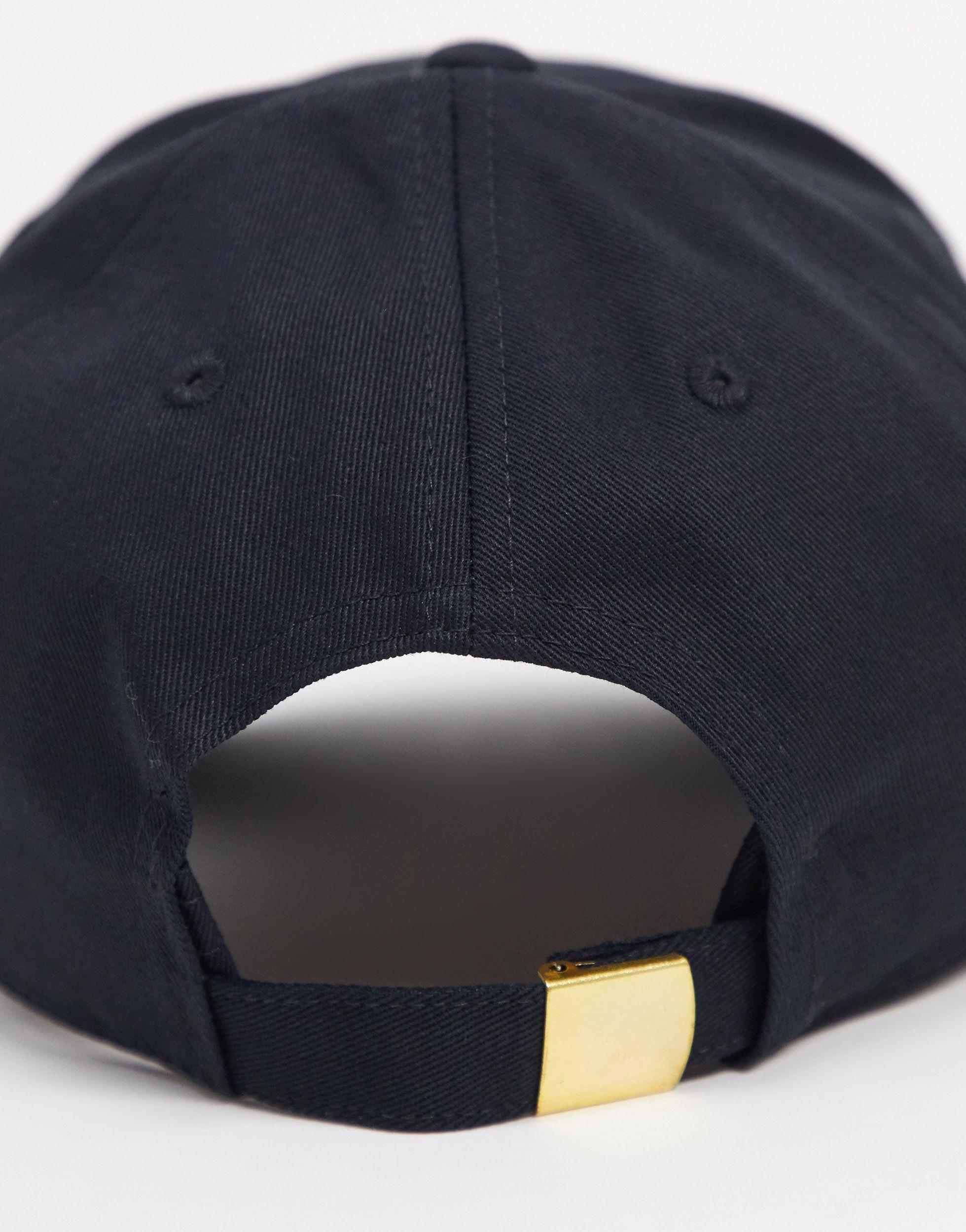 Nike Metallic Cap With Gold Logo in Black for Men | Lyst