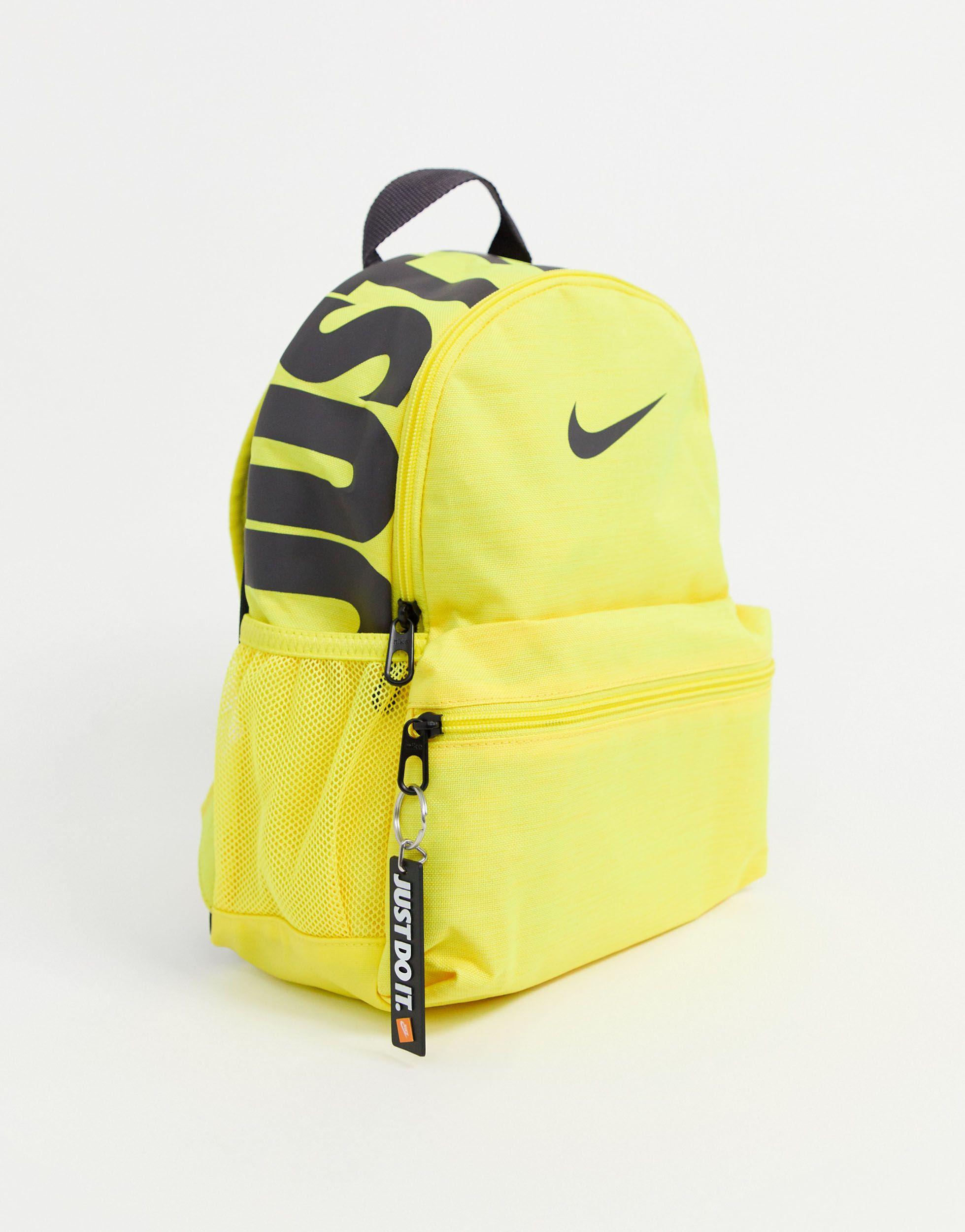 Nike Just Do It Mini Backpack in Yellow | Lyst