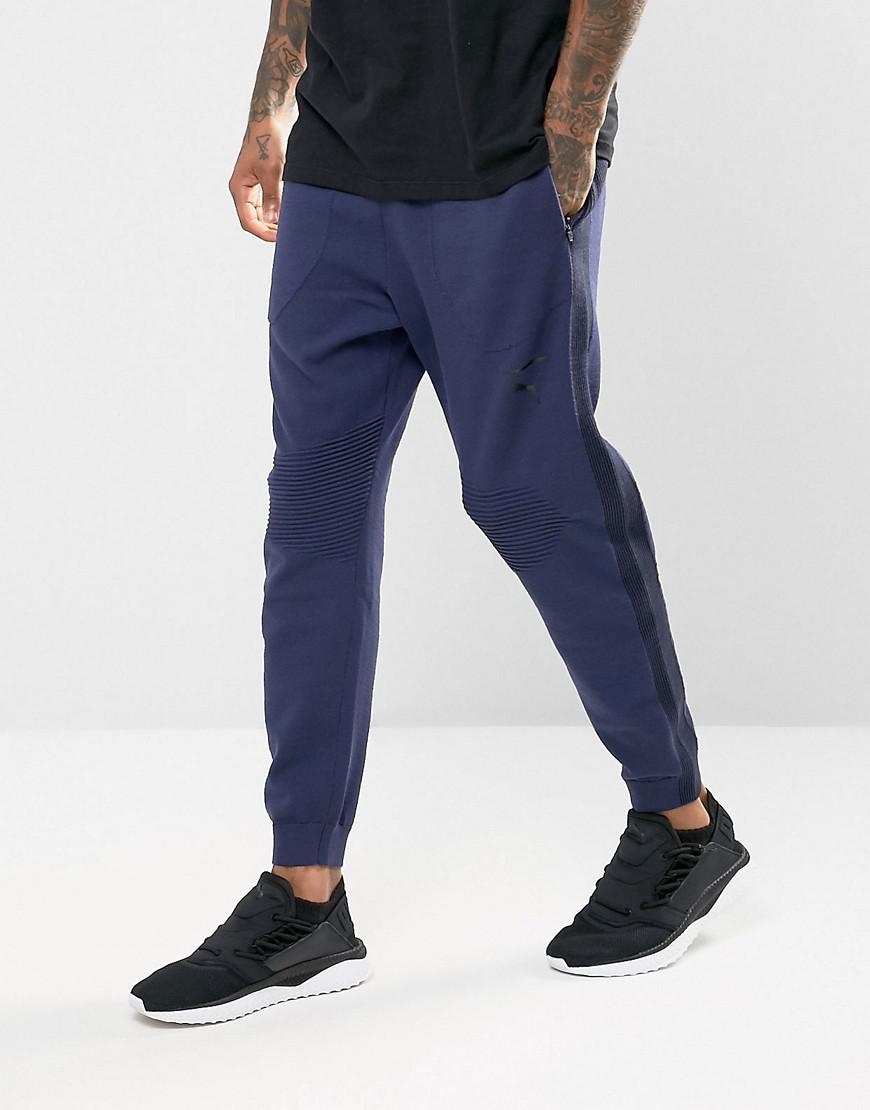 PUMA Synthetic Evoknit Joggers In Navy 