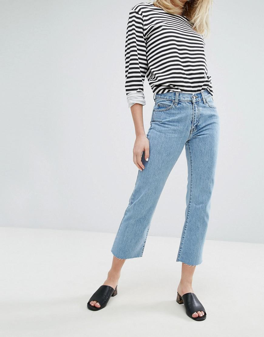 jeans mid rise cropped flare