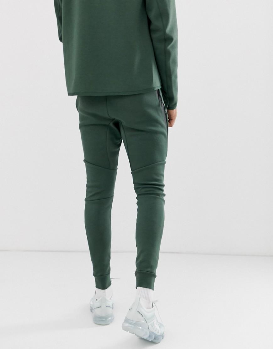 Nike Tech Fleece Jogger Khaki in Green for Men | Lyst