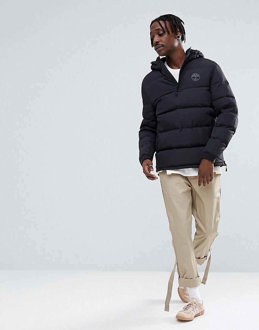 Download Timberland Synthetic Overhead Hooded Puffer Jacket Logo ...