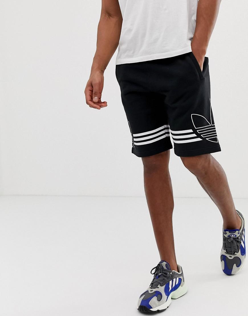 adidas Originals Jersey Shorts Trefoil Logo Du8135 in Black for Men | Lyst