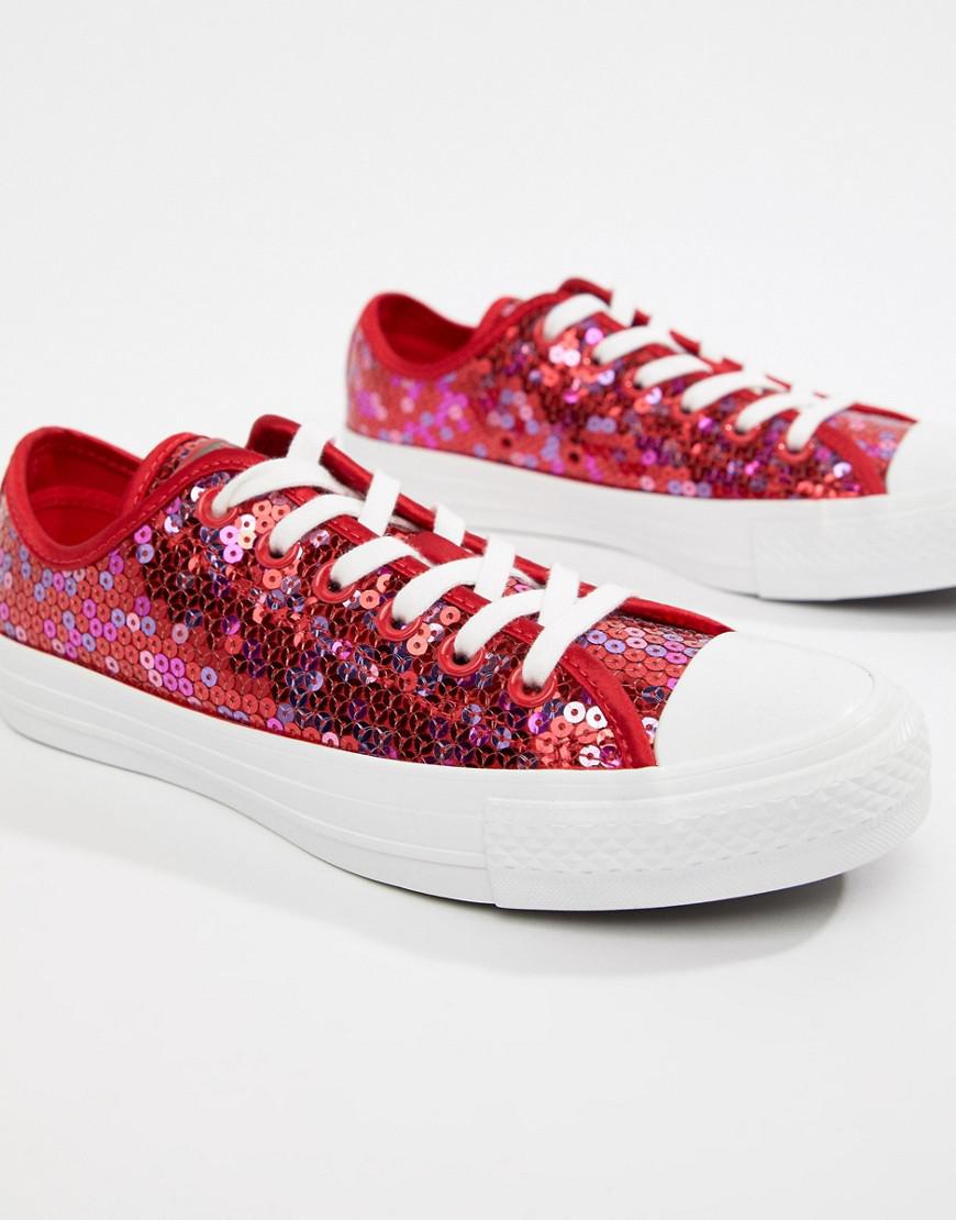red sequin converse shoes
