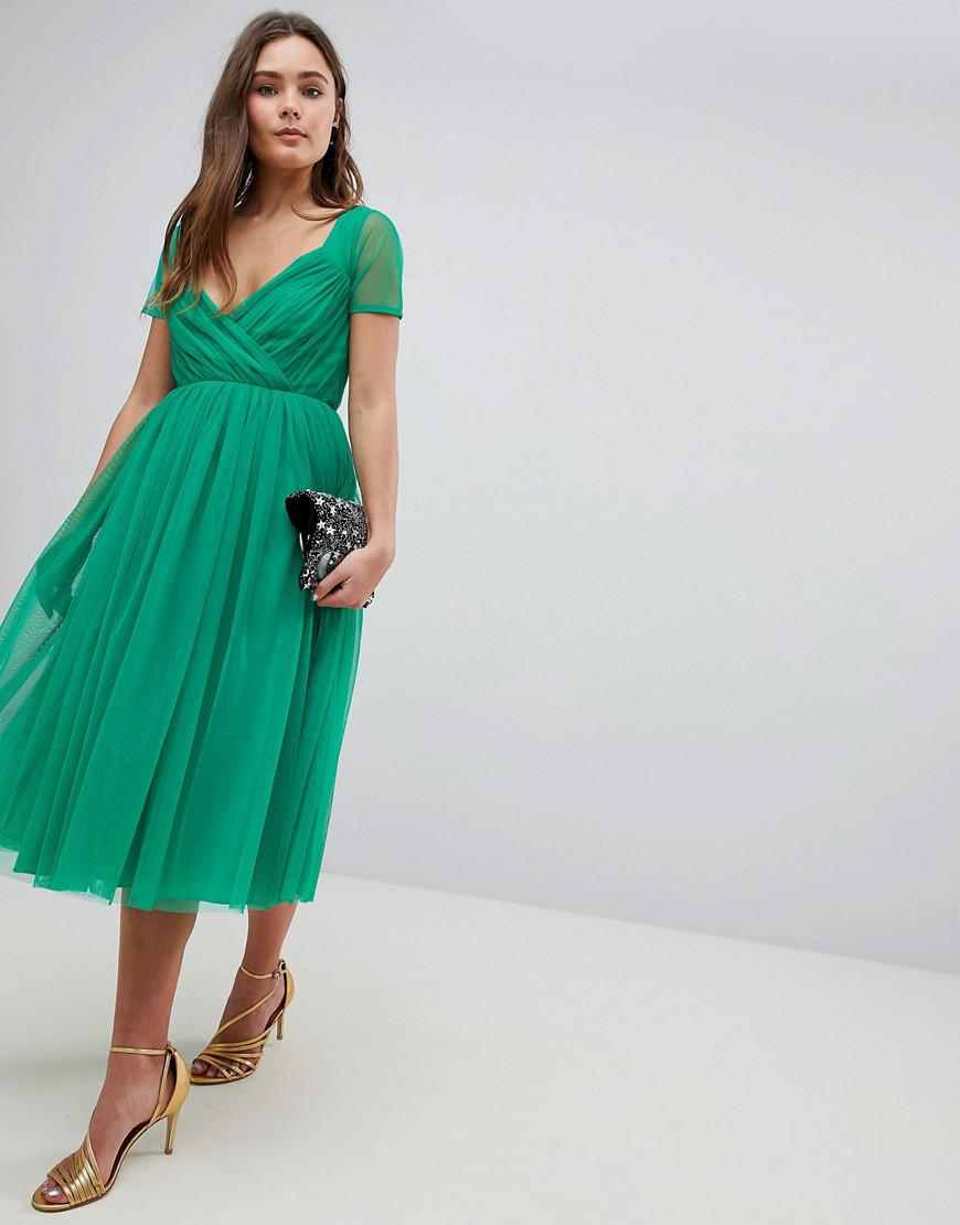 Robe Verte Asos Femme Robe De Ceremonie ASOS DESIGN Robe