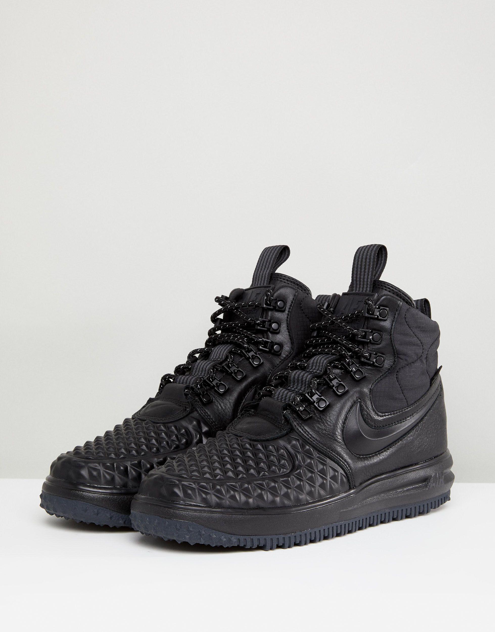 Nike Leer Lunar Force 1 Duckboot '17 - Sneakers in het Zwart voor heren -  Lyst