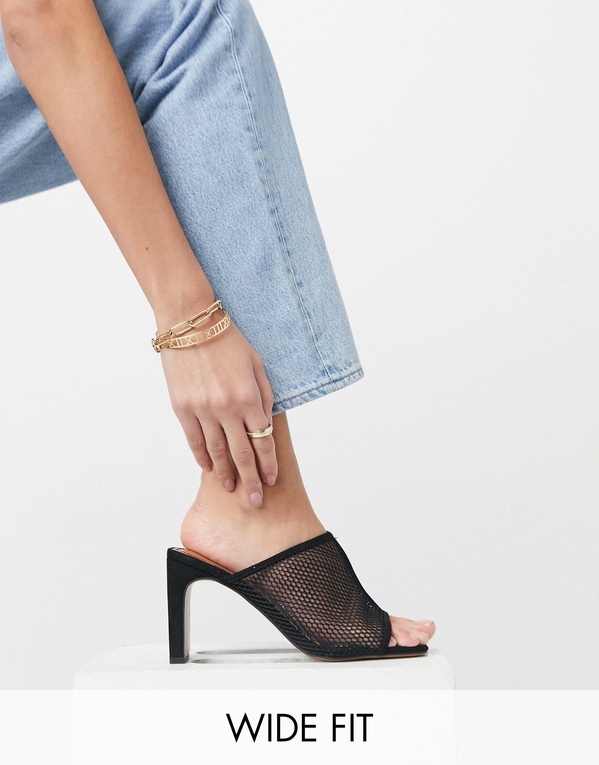 mesh mule heels