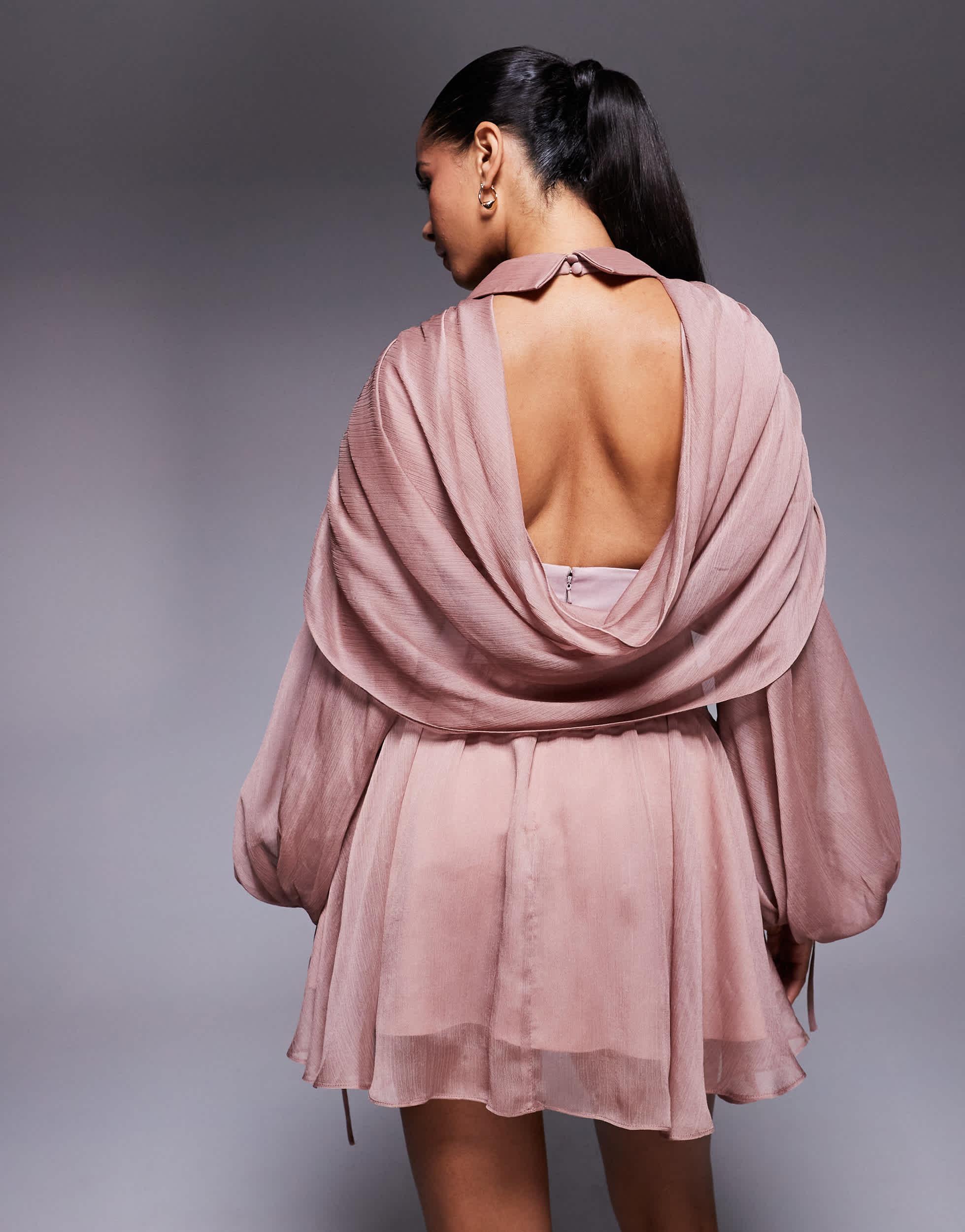 strapless open back dress [Pre-owned] ISSEY MIYAKE 3D Steam Stretch Pleated Sleeveless Dress IM62FH563