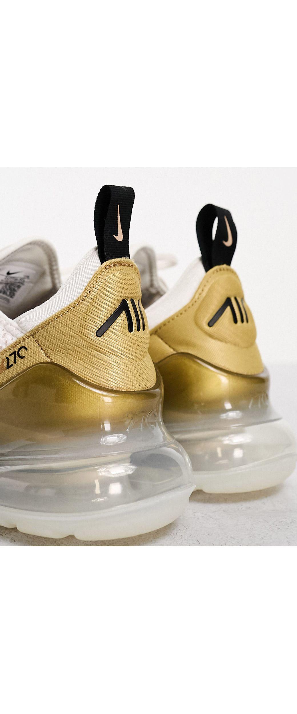 Air max 270 baskets dor Nike en coloris Noir Lyst