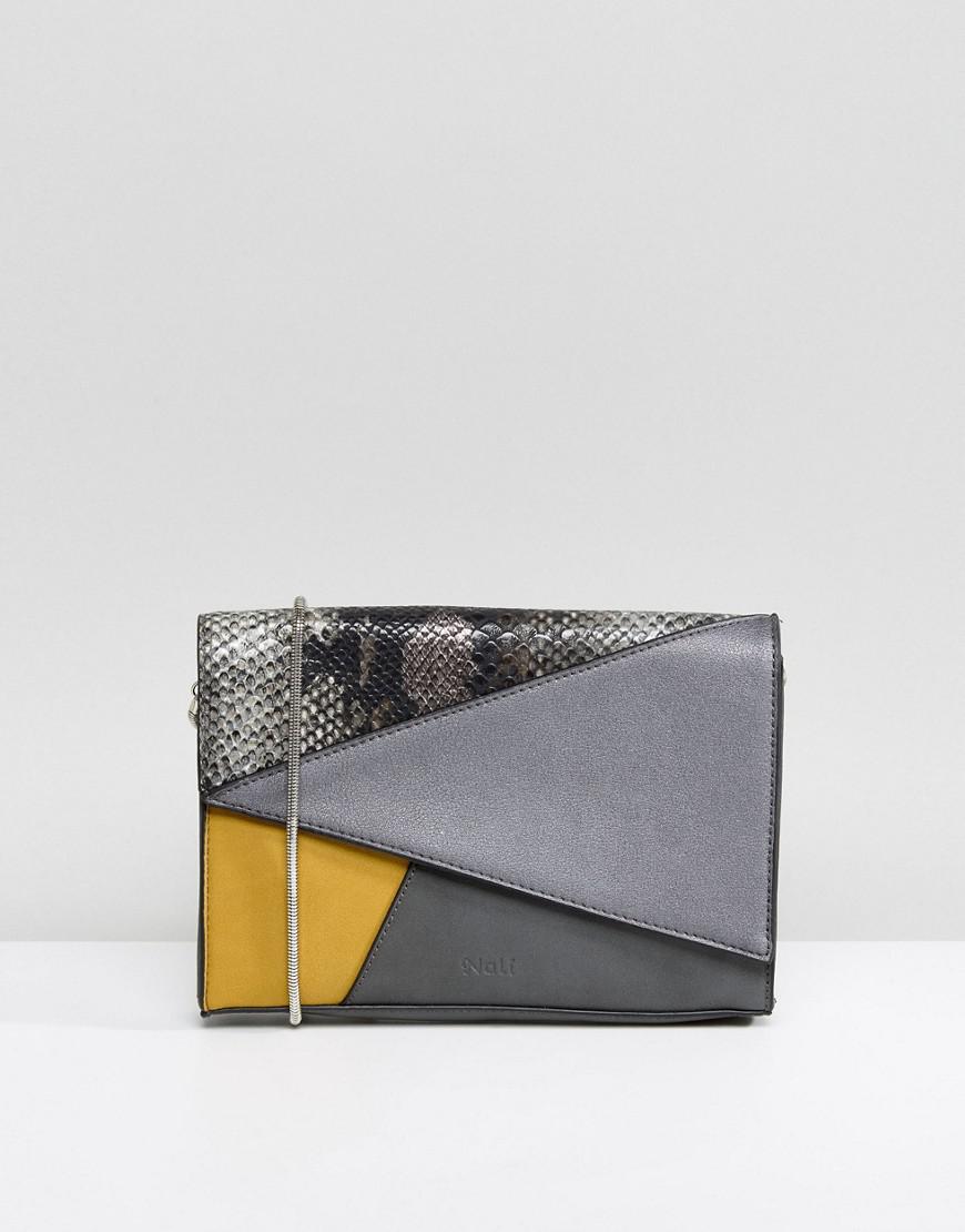 mustard clutch bag
