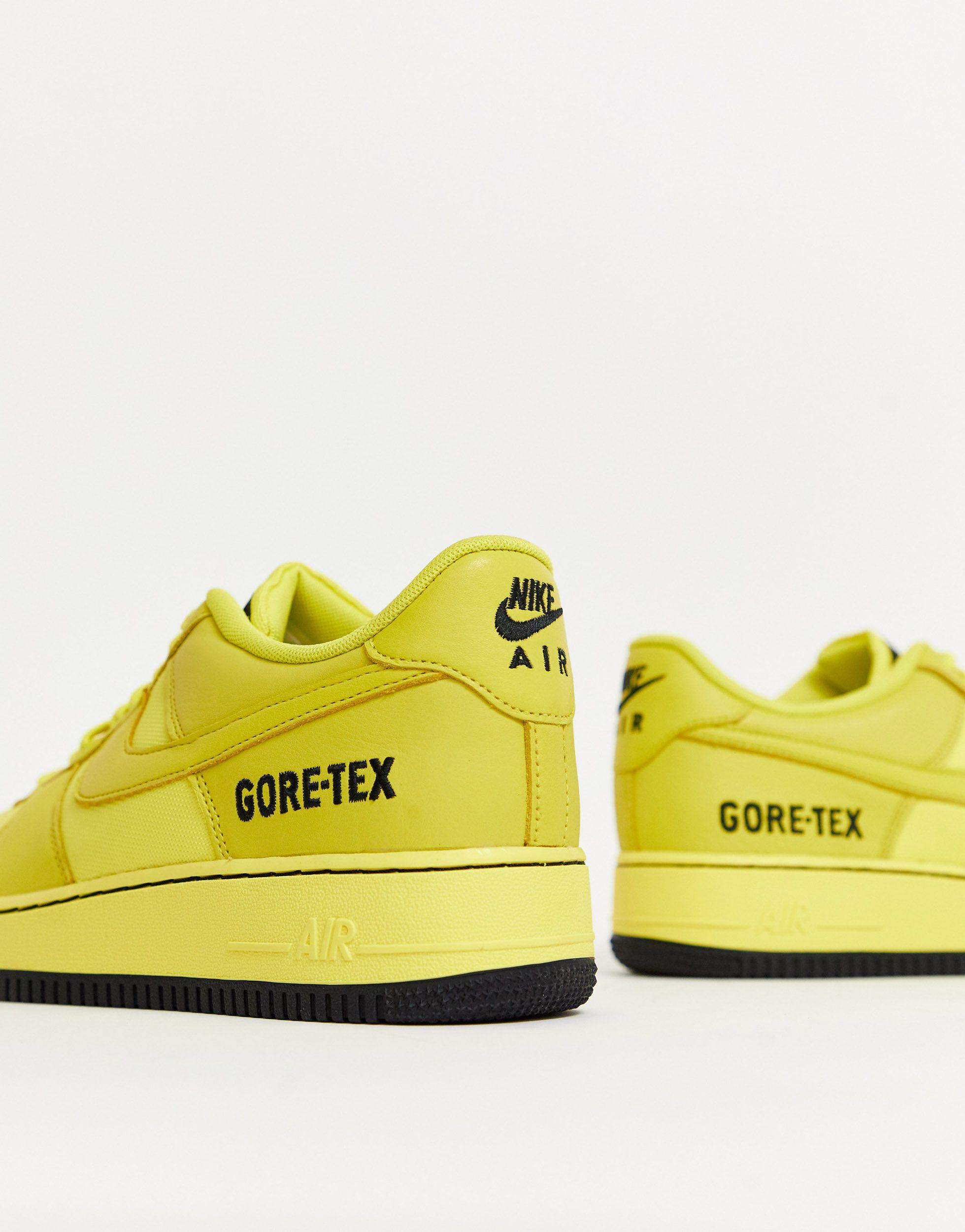 yellow air force 1 gore tex