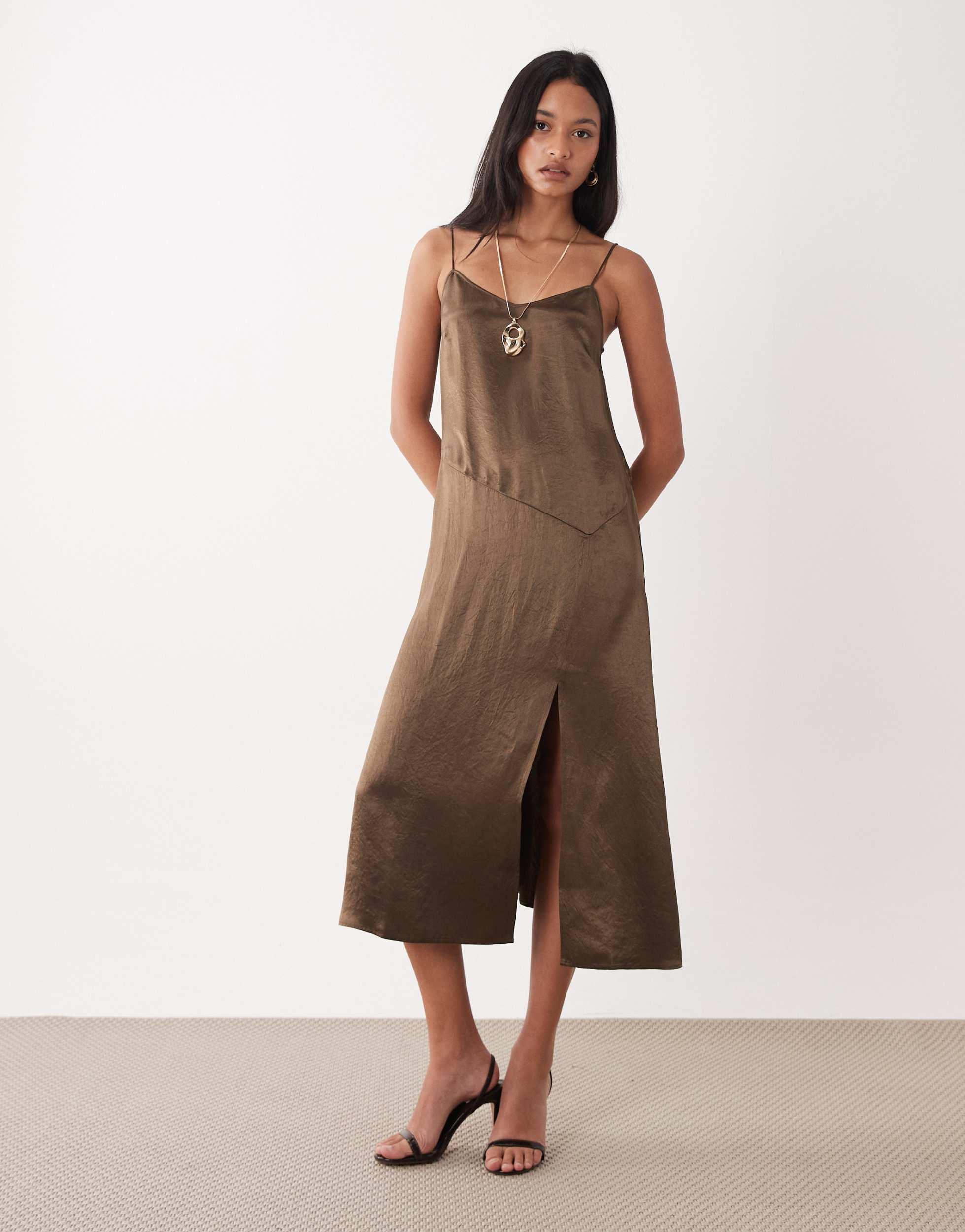 knee length dresses for ladies ALCALA Linen Dress