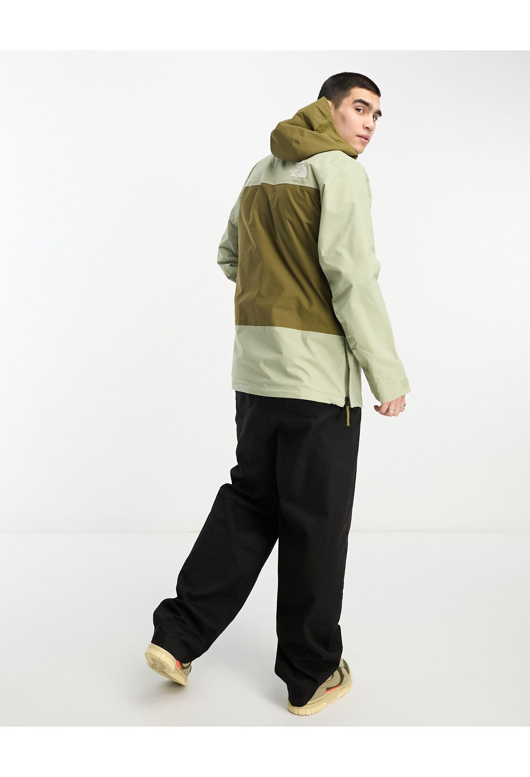 Green north best sale face ski jacket