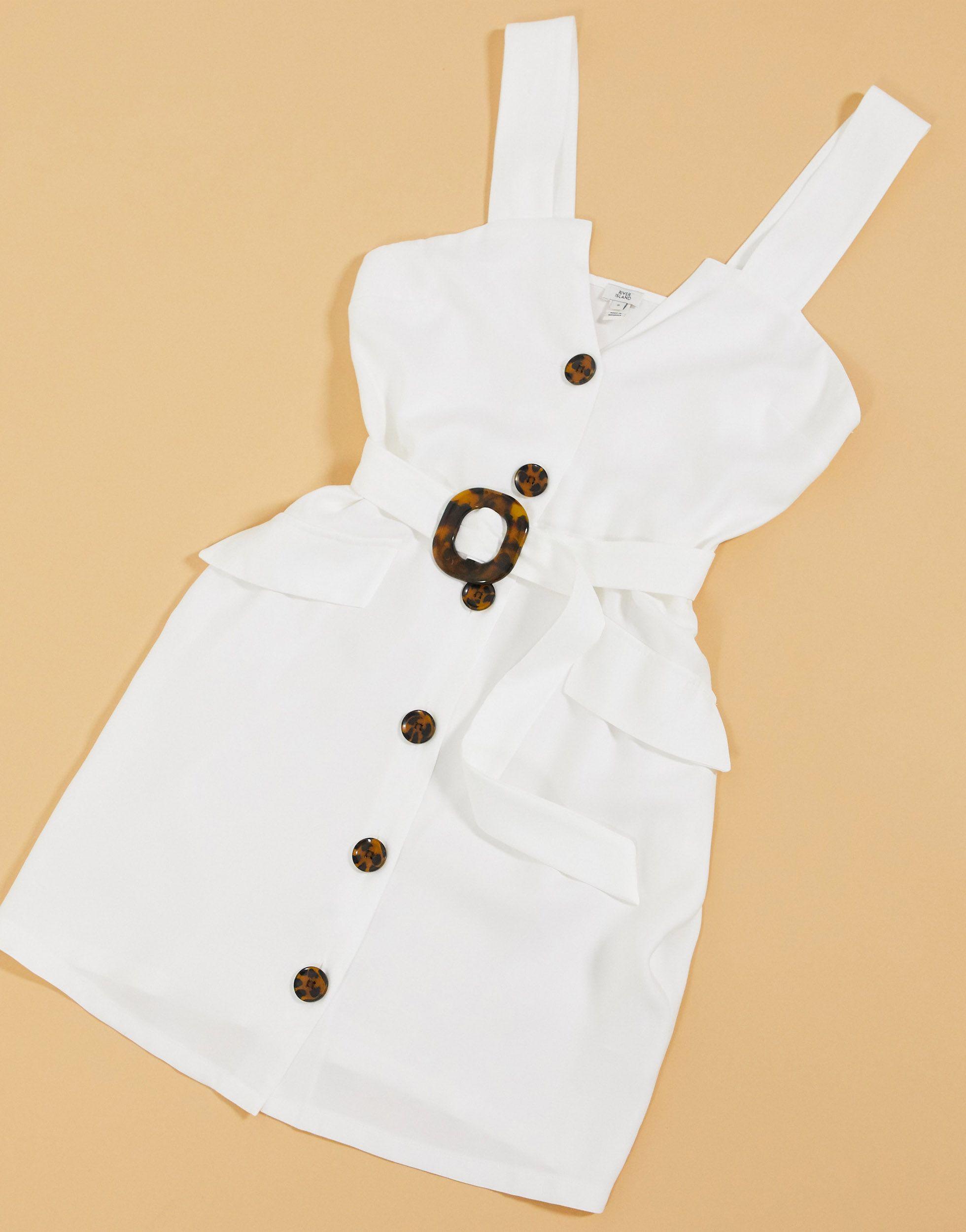 River Island Button Front Pinny Mini 