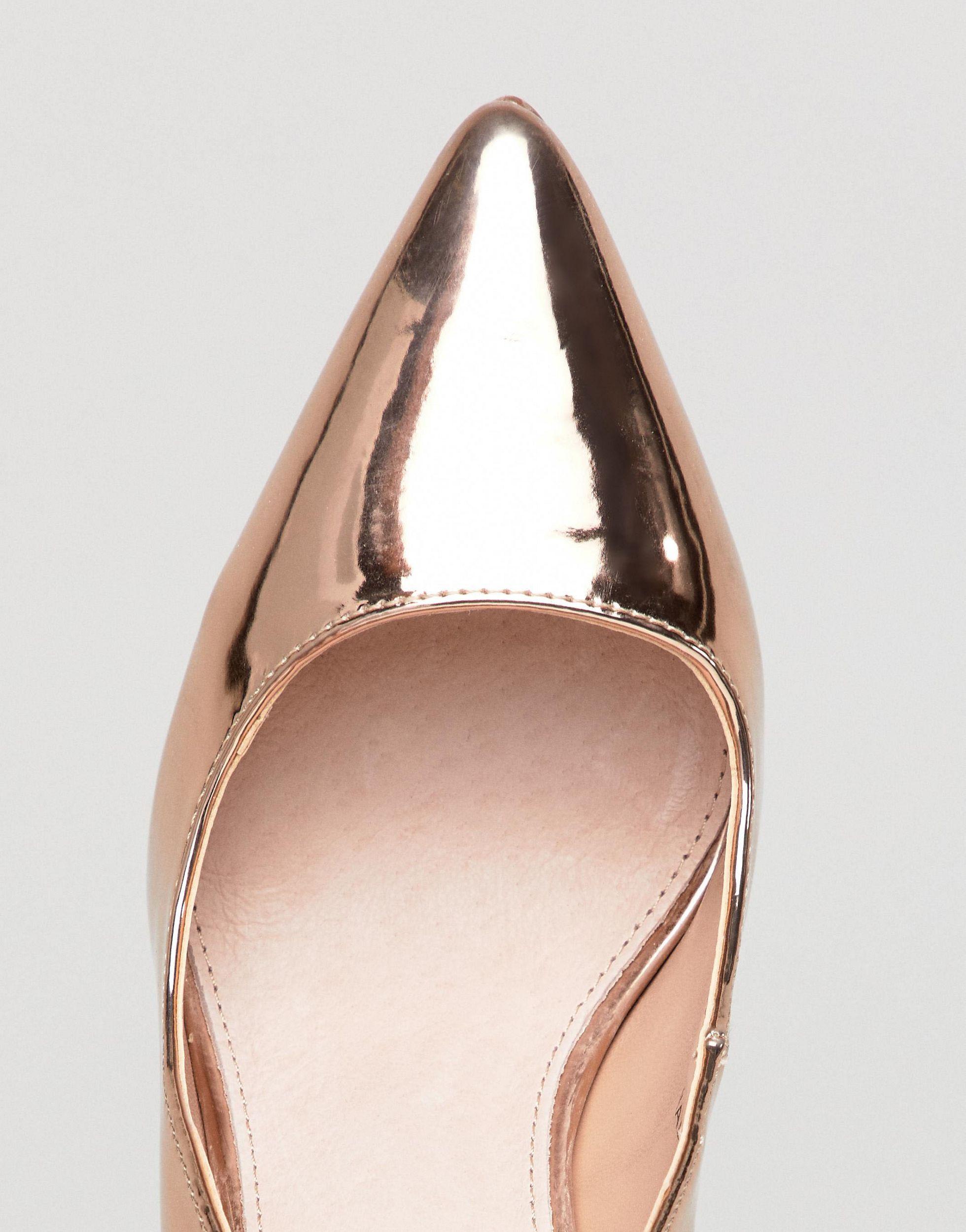 lost ink rose gold heels