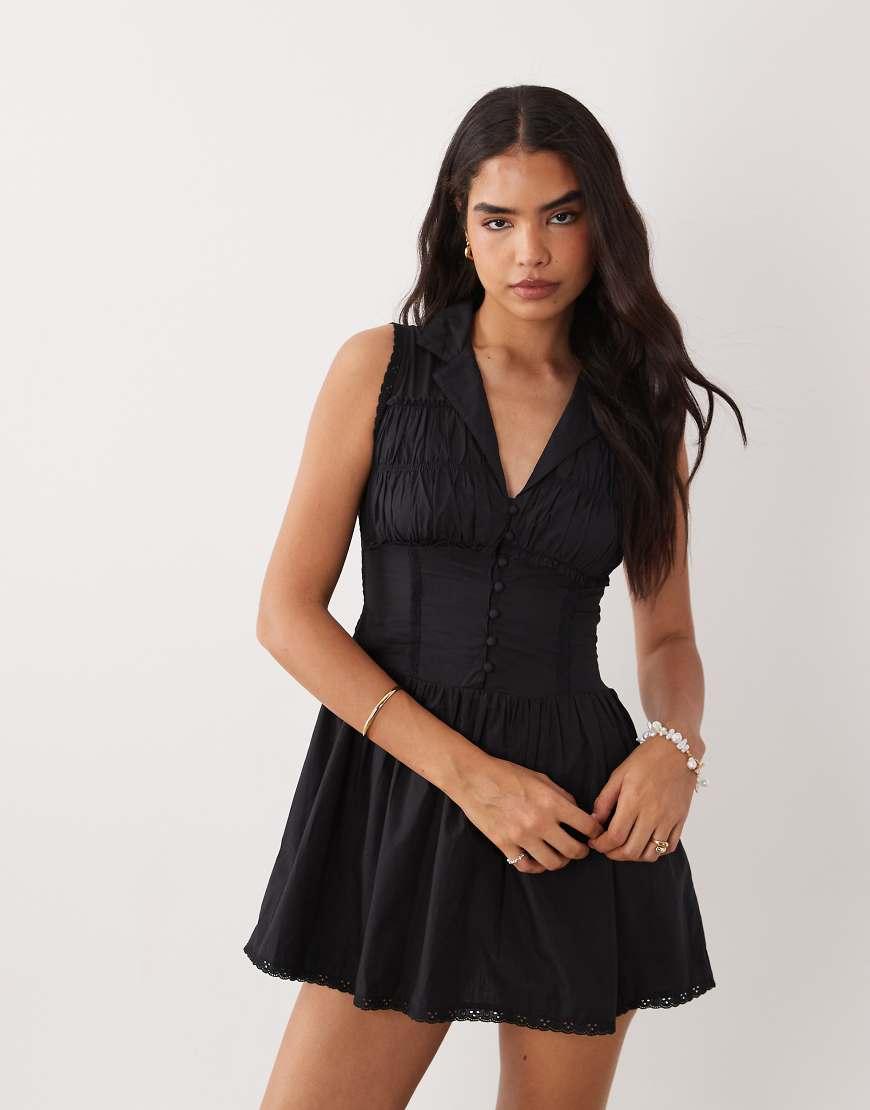 black dress with hood Classic Black Hoodie Dress XL main image 0