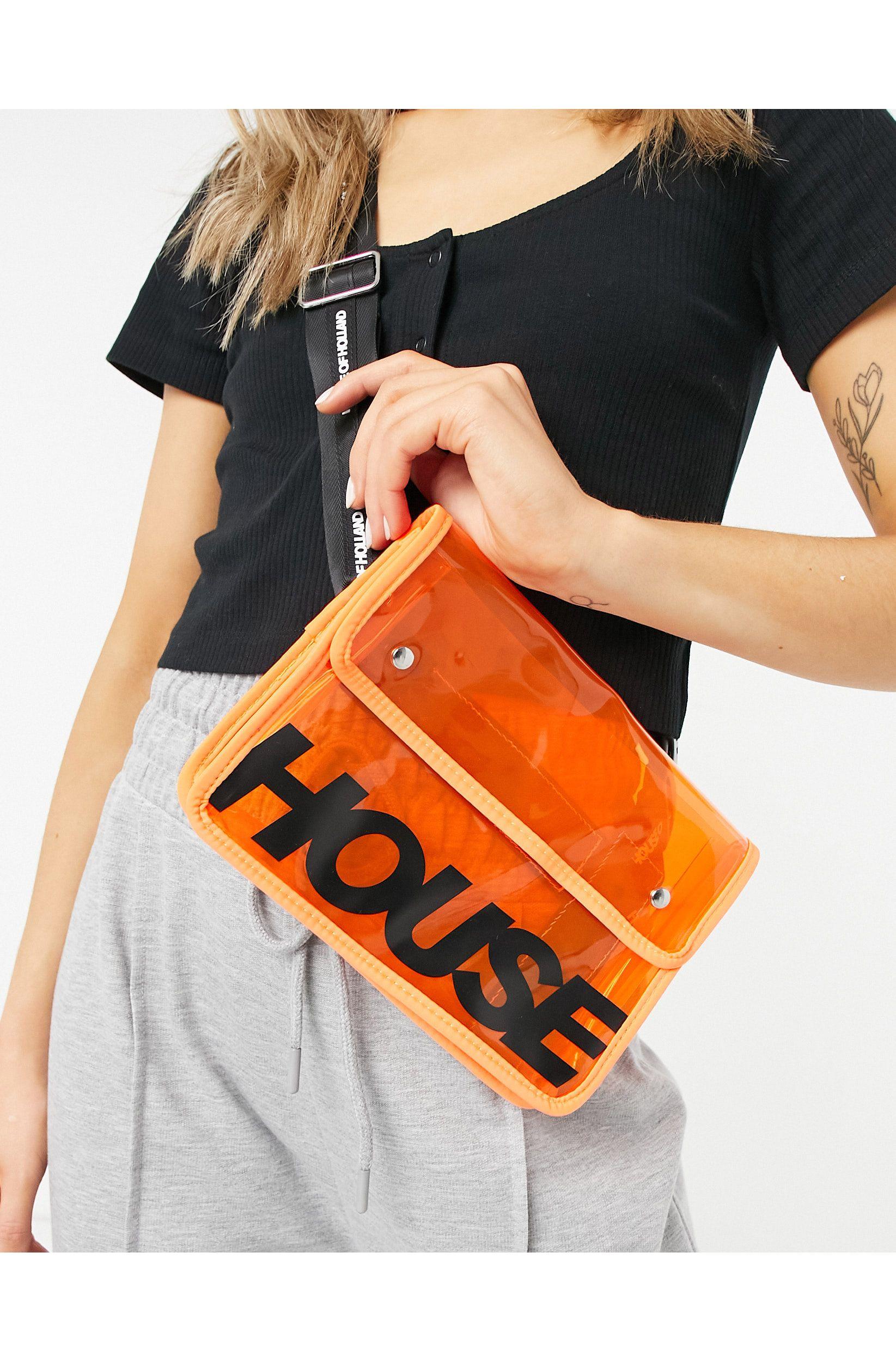 sac transparent orange