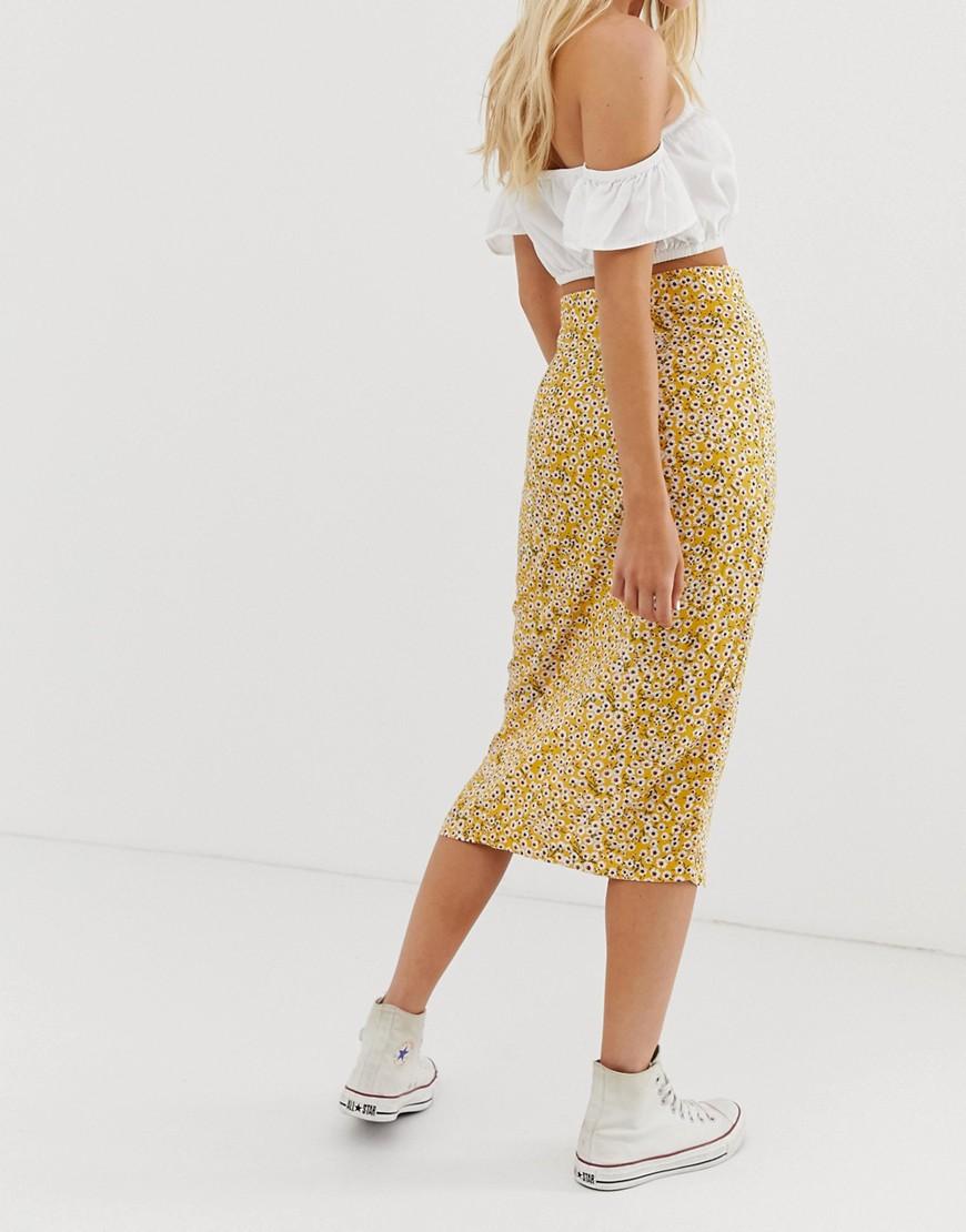 sunflower midi skirt