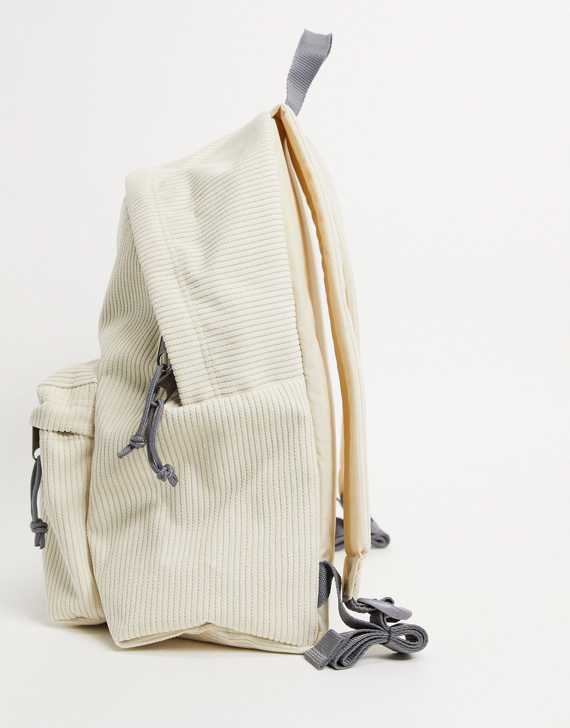 Eastpak Padded Pak'r Cord Backpack in Natural for Men | Lyst