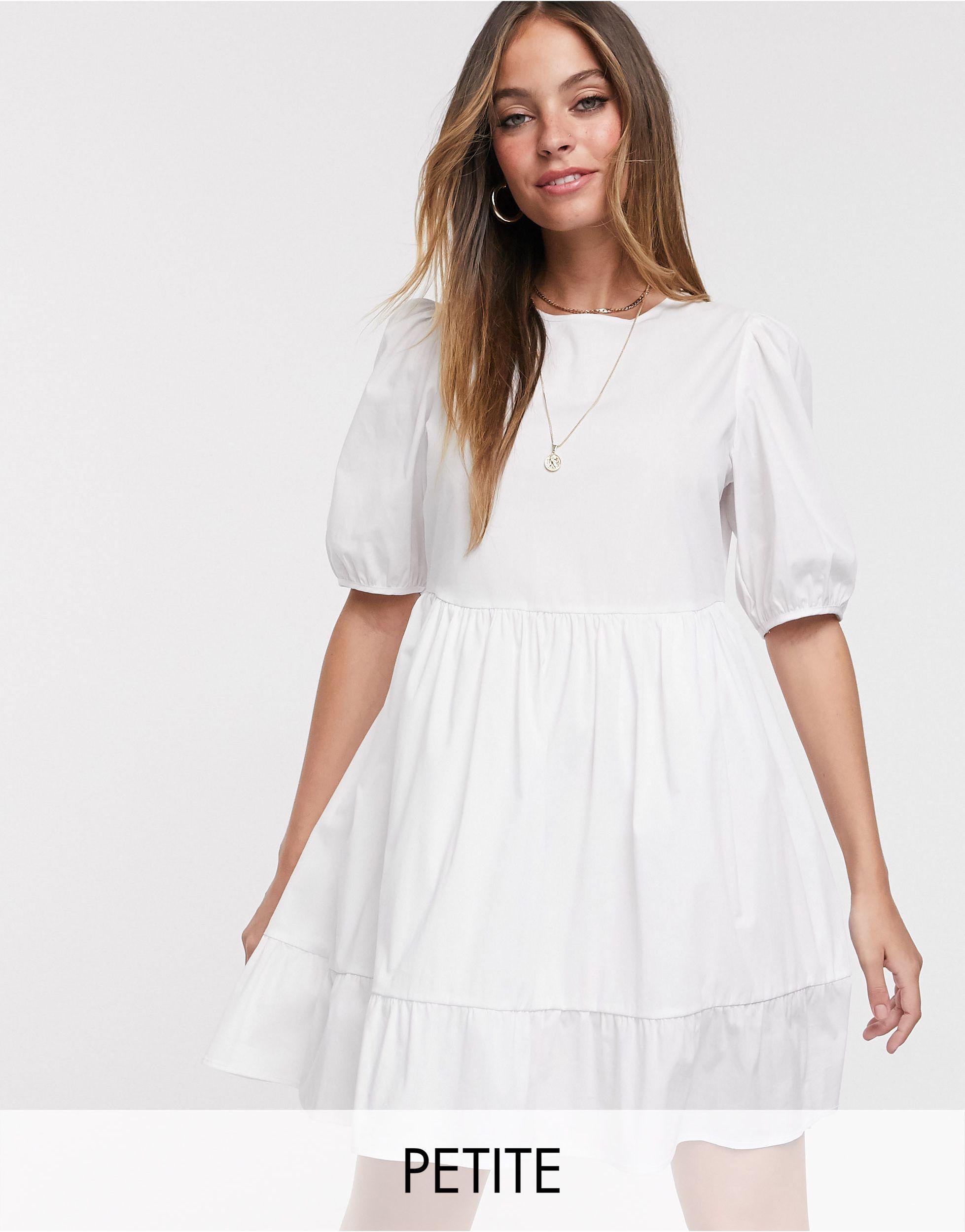 poplin smock dress