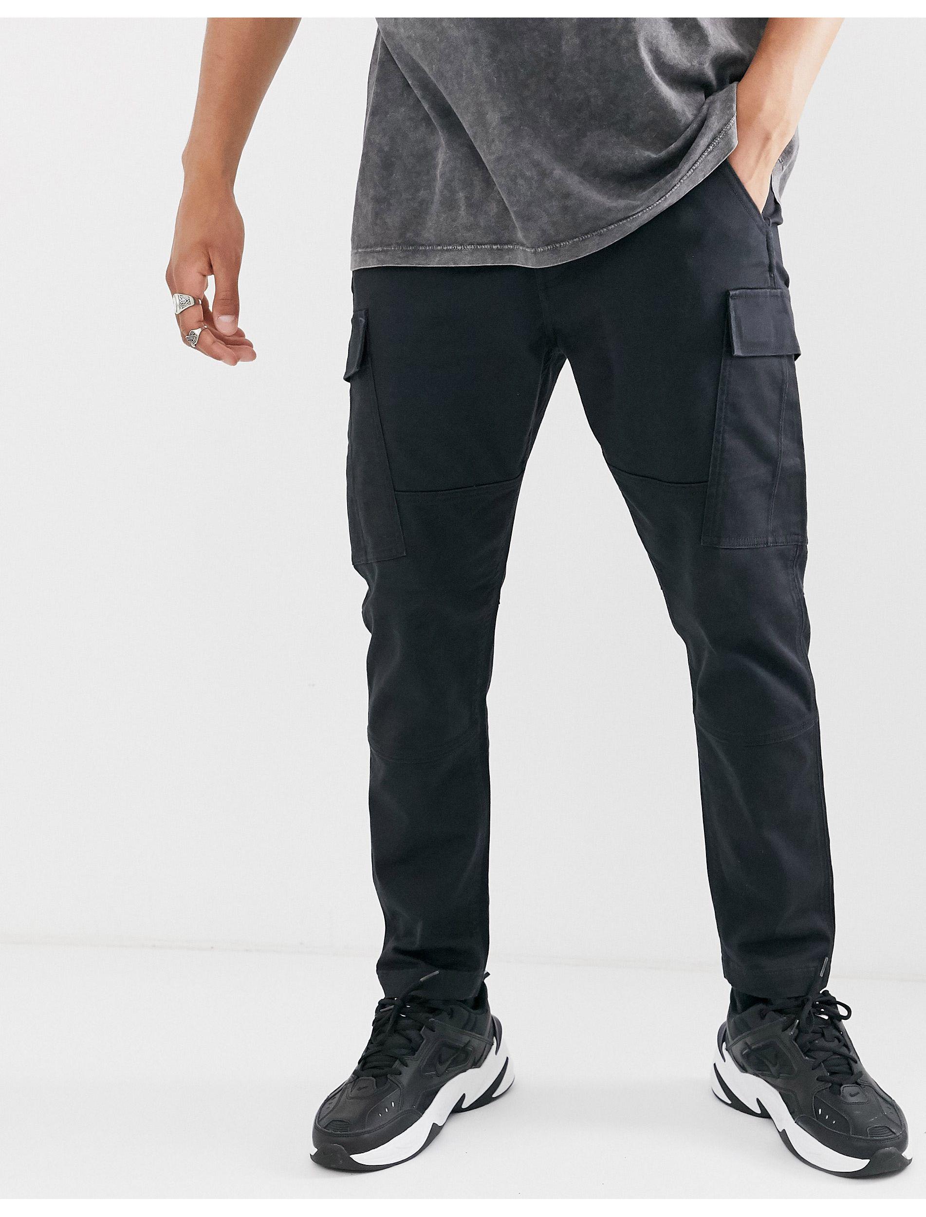 Levi's Lo-ball 502 Taper Cargo Slim Tapered Fit Trousers in Black for Men |  Lyst UK