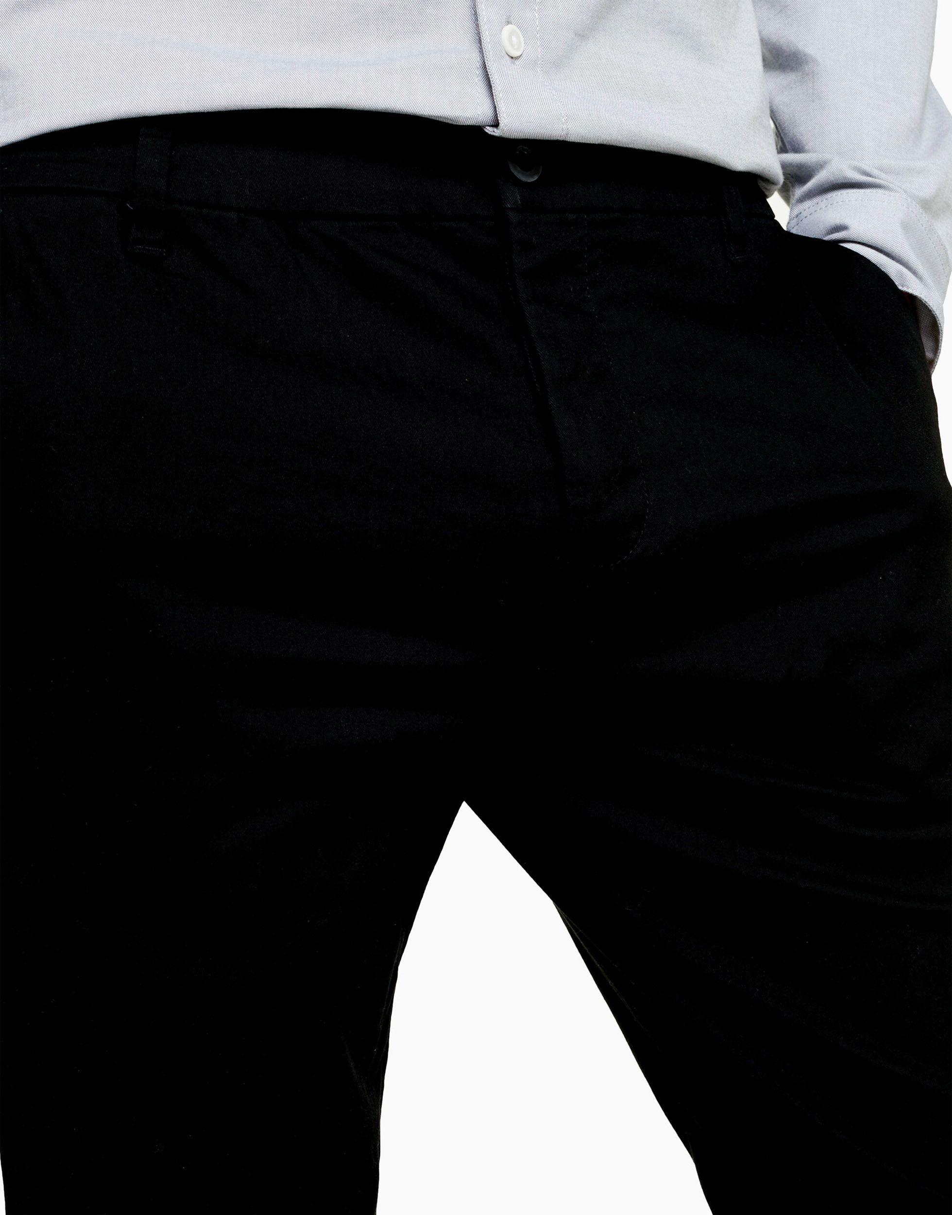 TOPMAN Stretch Skinny Chinos in Black for Men | Lyst UK