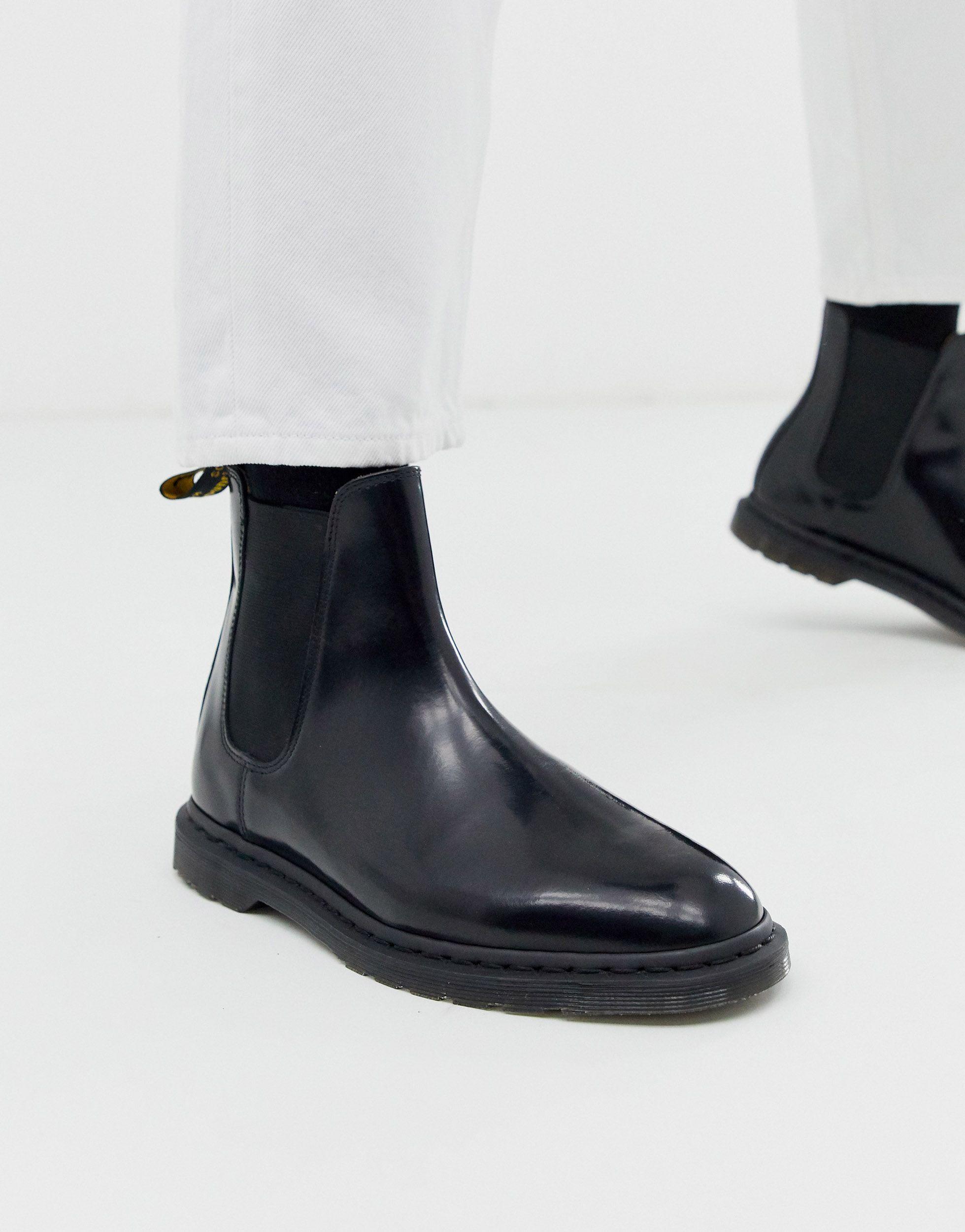 Botas Chelsea de Cuero Graeme II Cherry Red Arcadia | Rebajas Dr. Martens  Hombre • Diamonds Fortcaters
