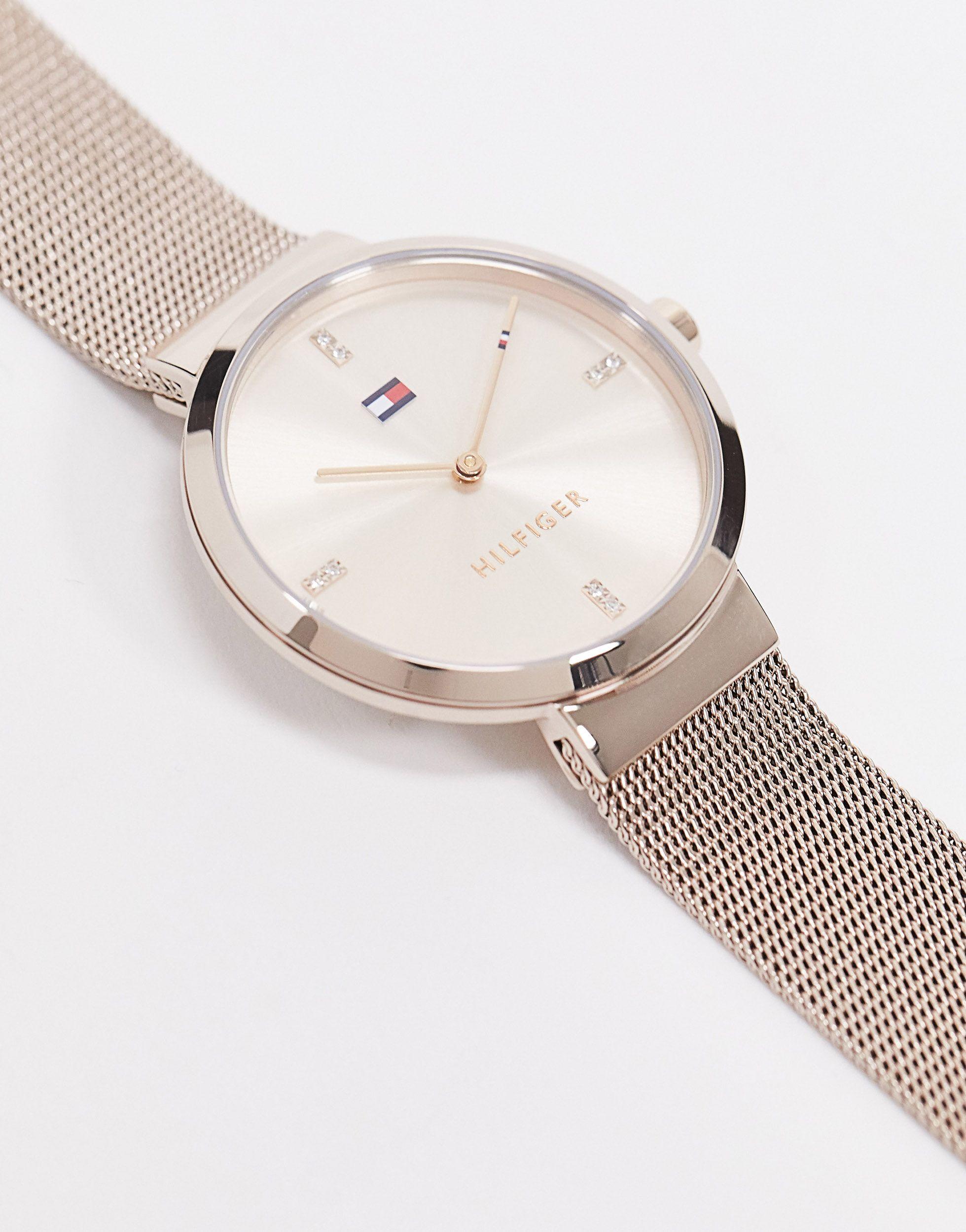 hilfiger mesh watch