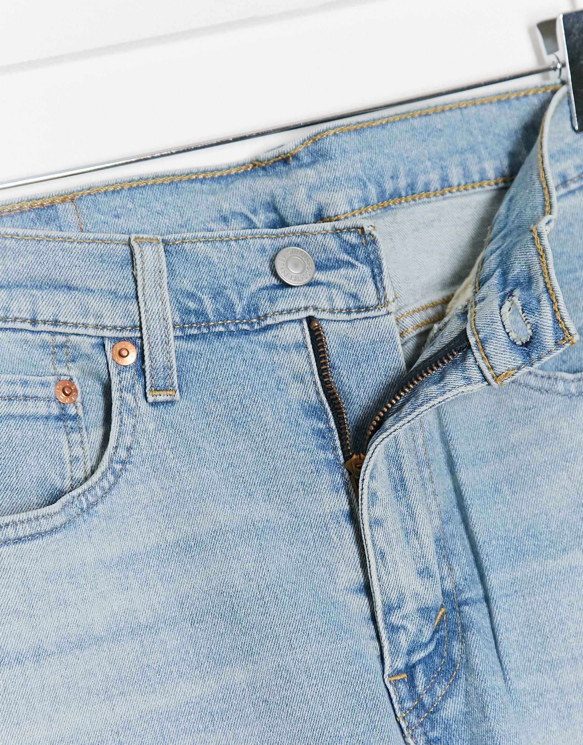 Levi's Denim Youth 519 Super Skinny Fit Hiball Roll Jeans in Blue for