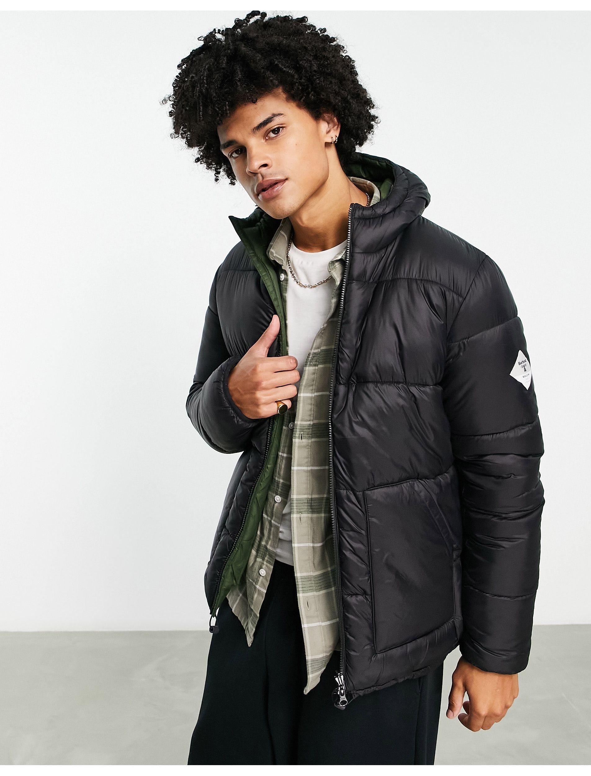 Barbour Reversible Hike Quilted Jacket in Black for Men | Lyst
