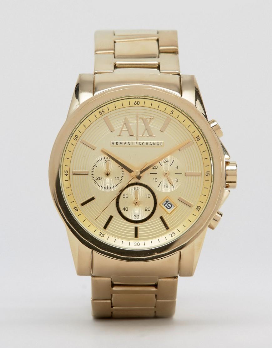 Reloj de pulsera de acero inoxidable dorado con cronmetro AX2099 de Armani  Exchange de hombre de color Metálico | Lyst
