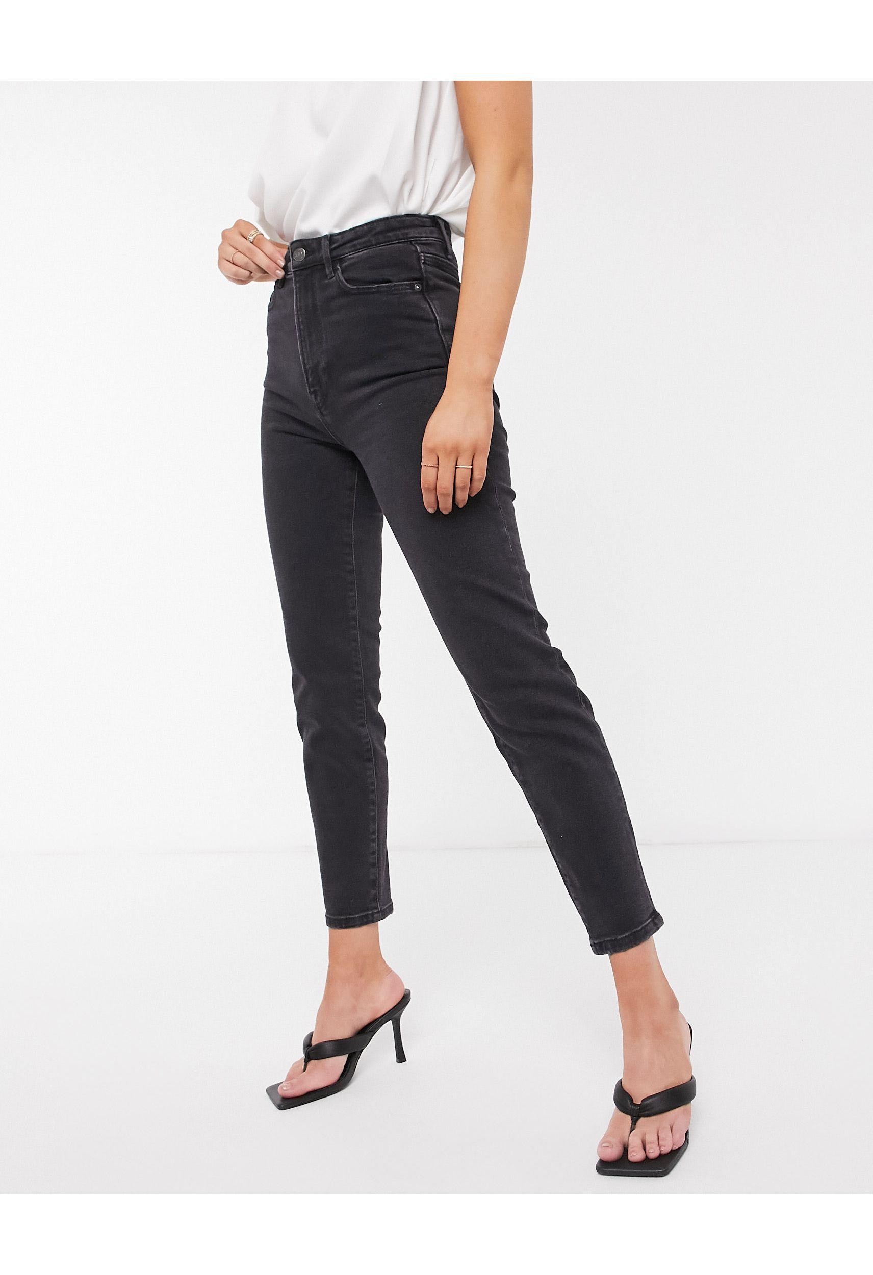 stradivarius stretch mom jean