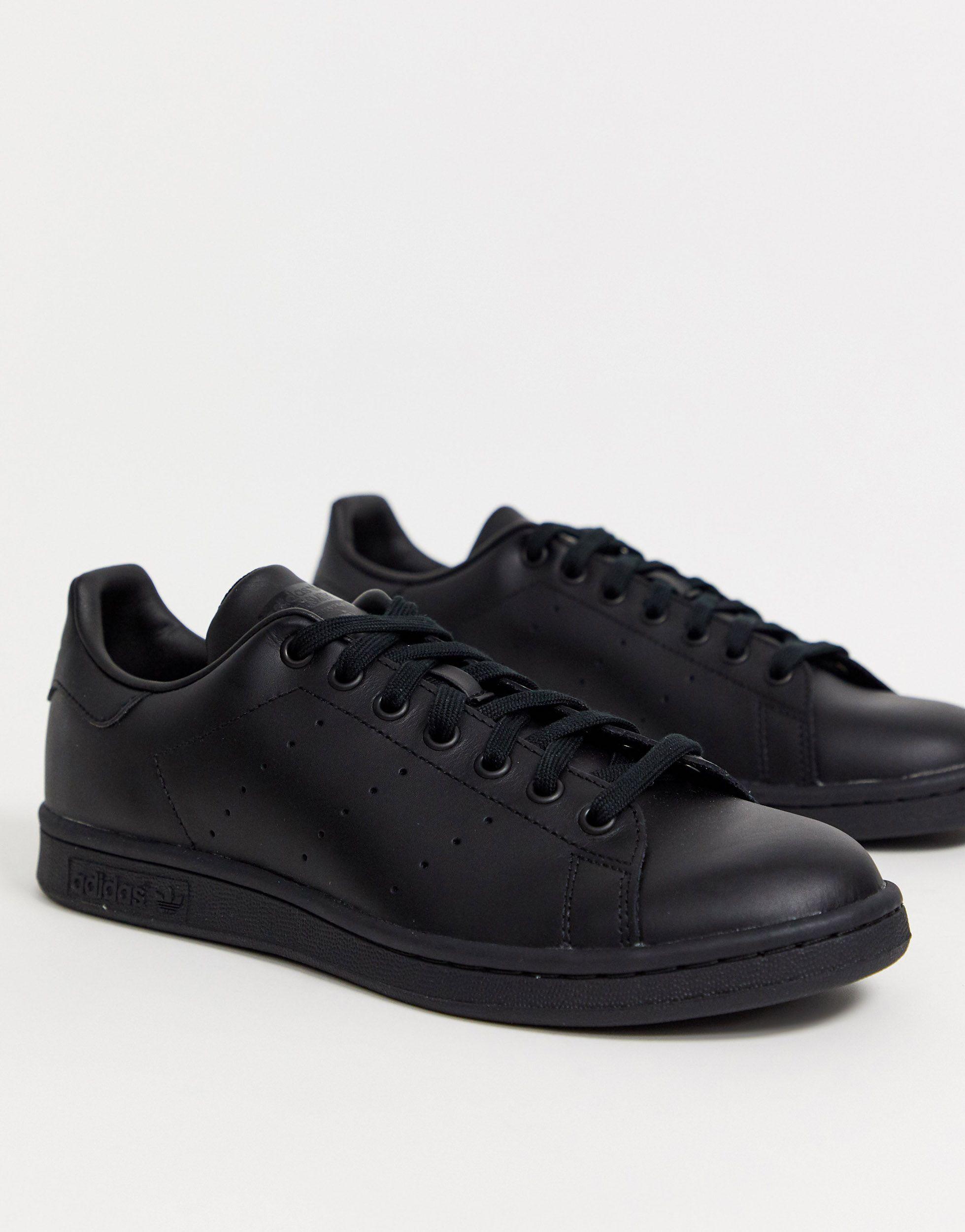 adidas Originals Stan Smith Sneakers in Black for Men | Lyst