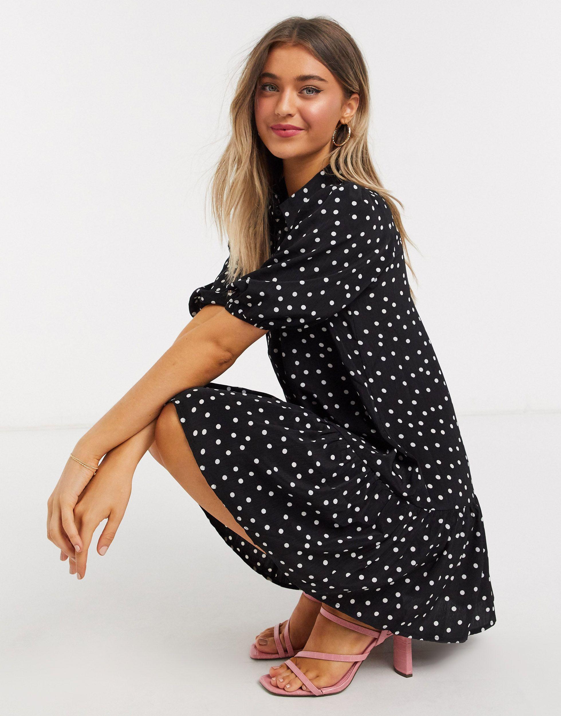 X Jac Jossa Drop Waist Shirt Dress 