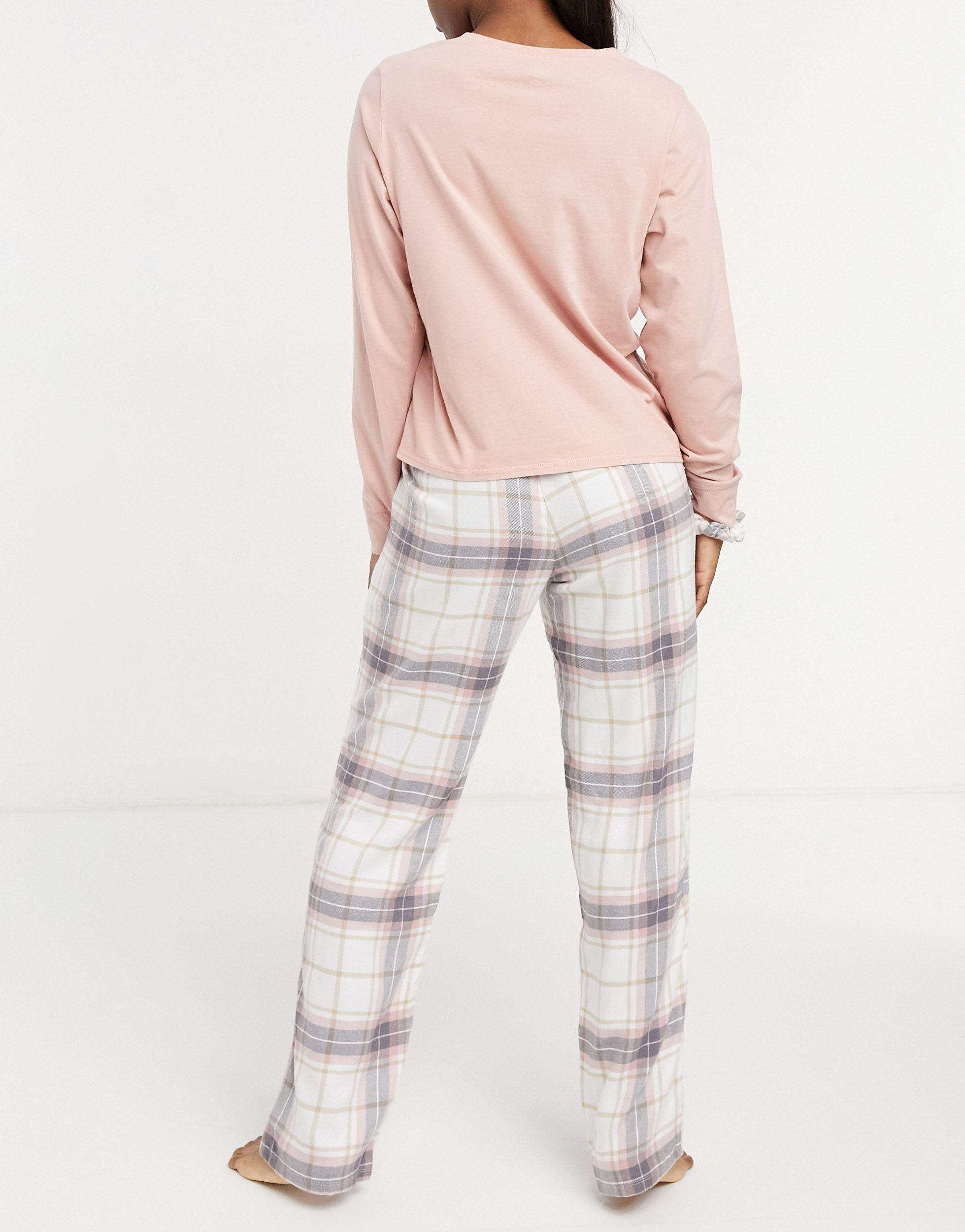 graphic tee flannel sleep set hollister